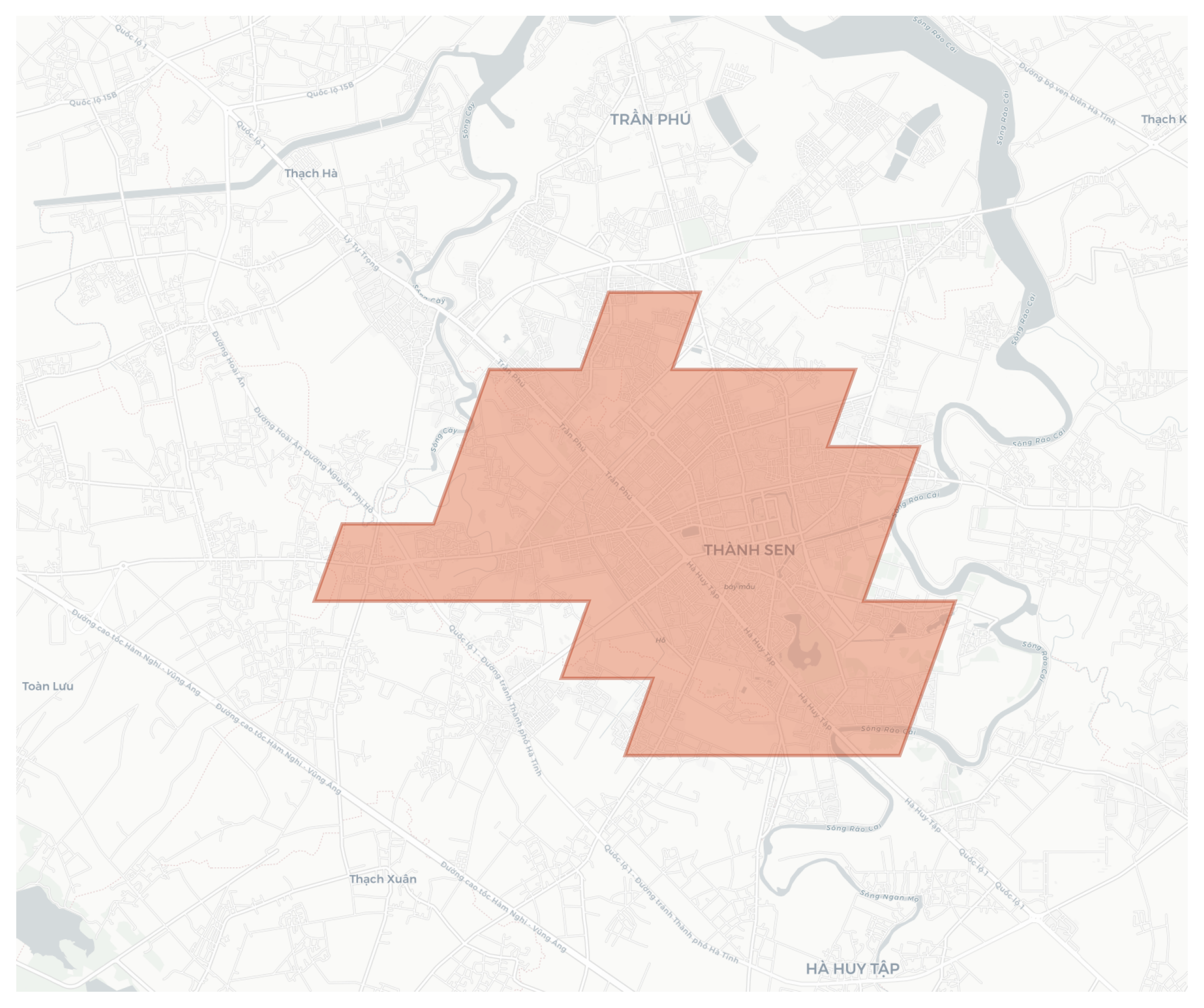 Hà Tĩnh geographic map