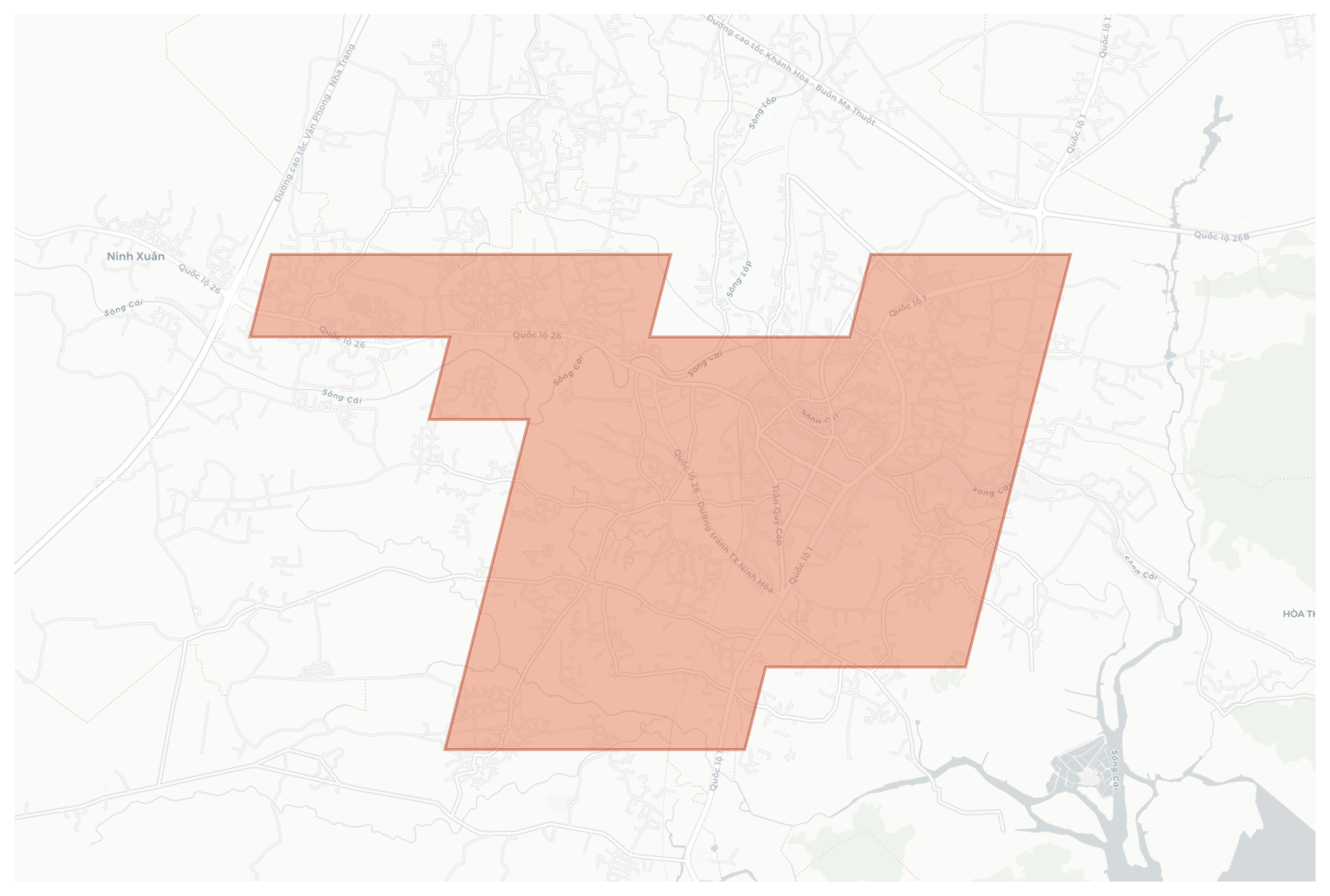 Ninh Hòa geographic map