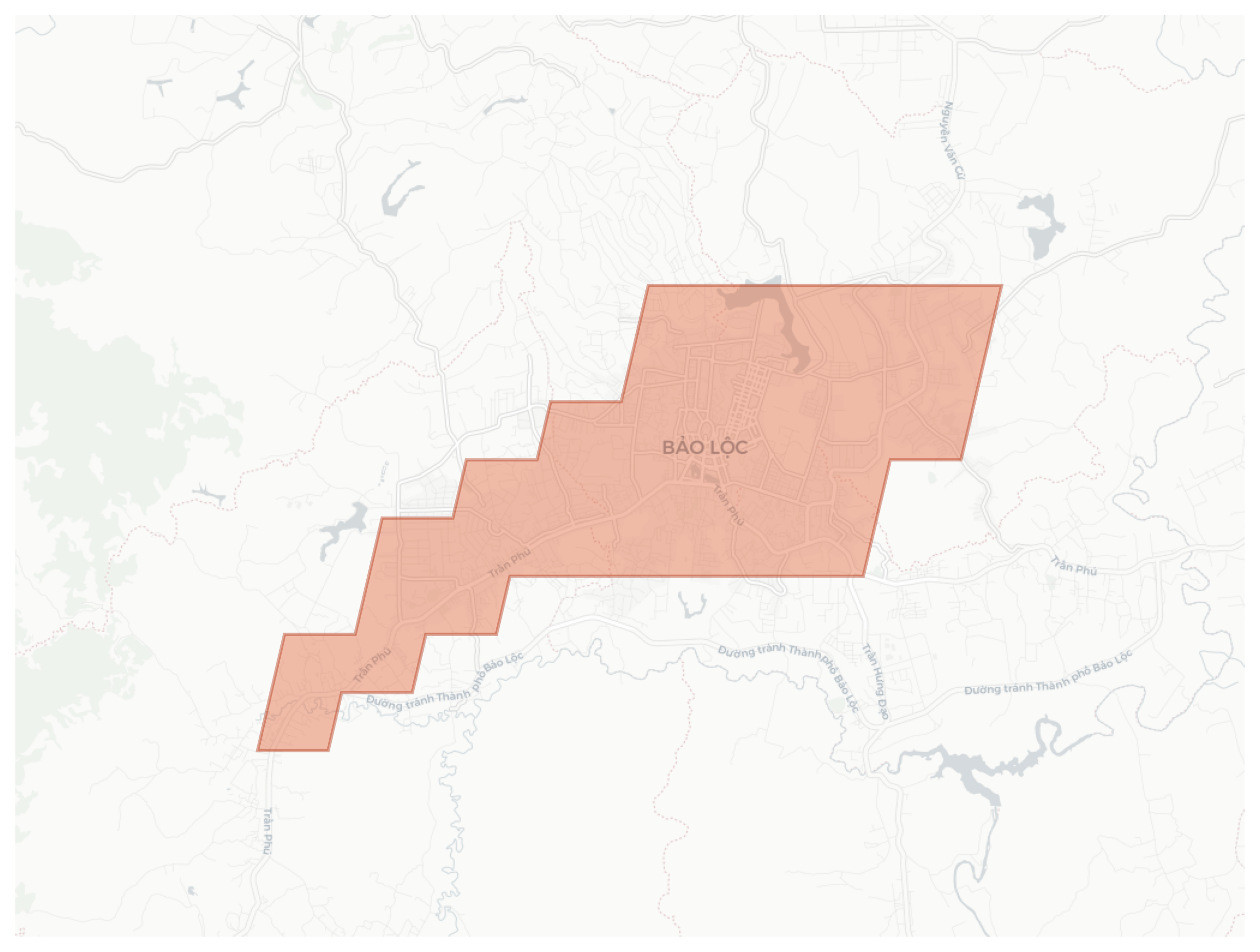 Bảo Lộc geographic map