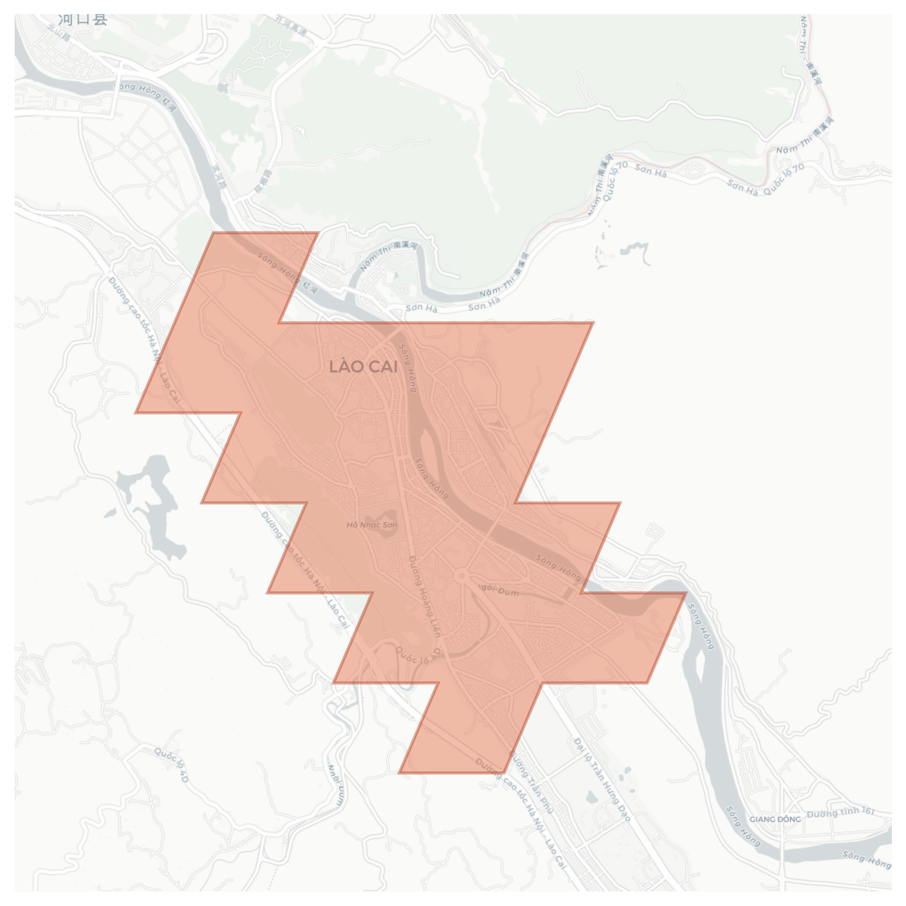 Lào Cai geographic map
