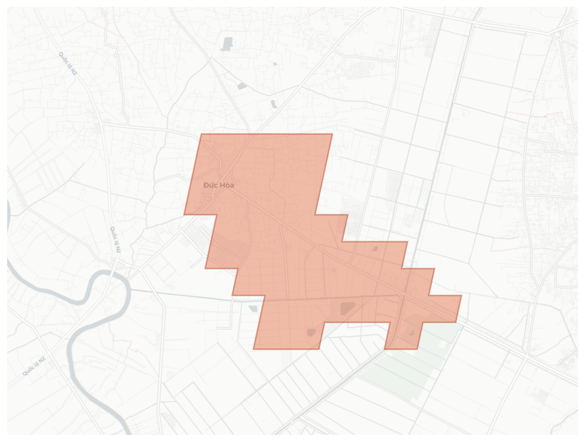 Đức Hòa geographic map