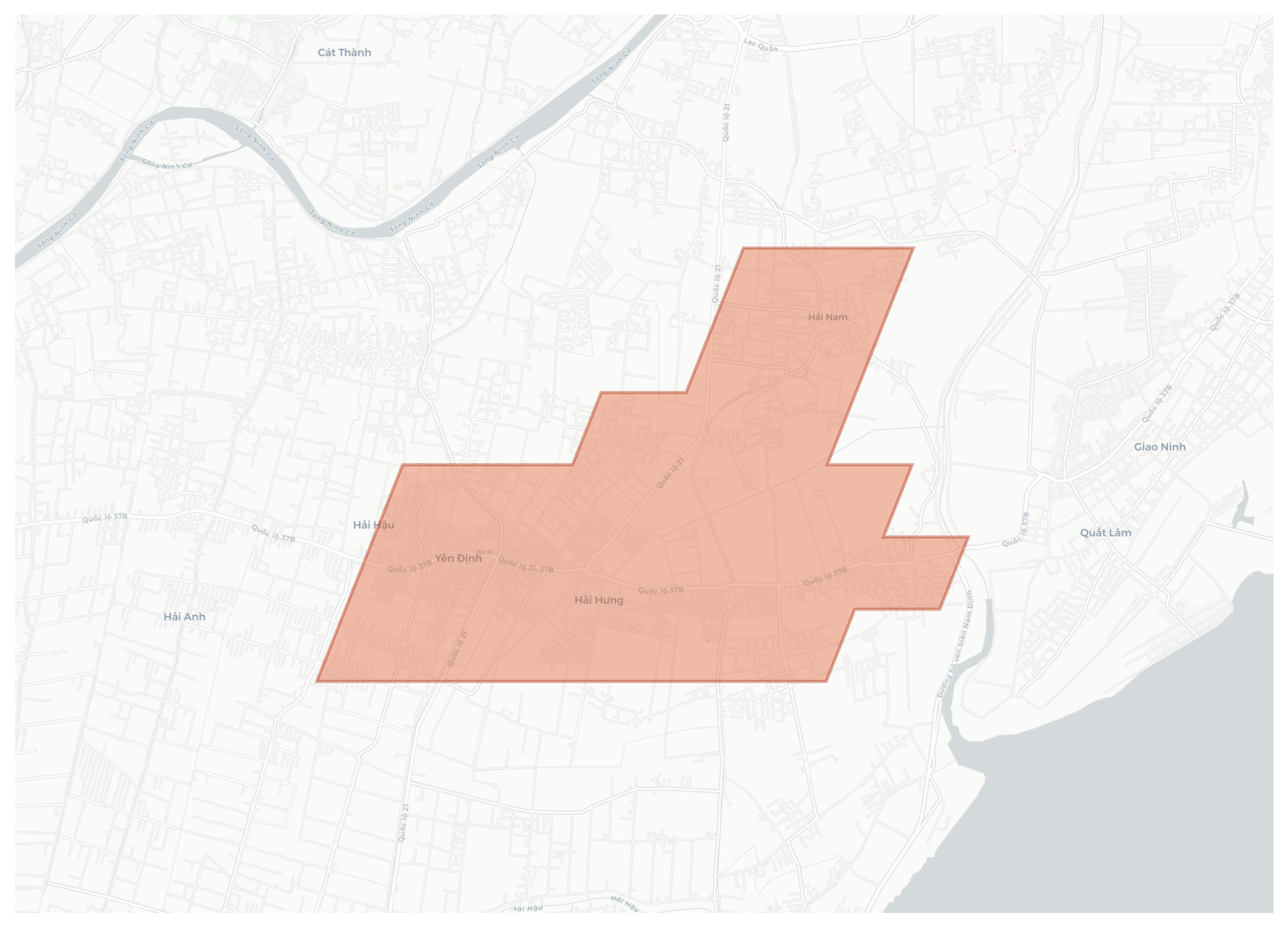 Yên Định geographic map