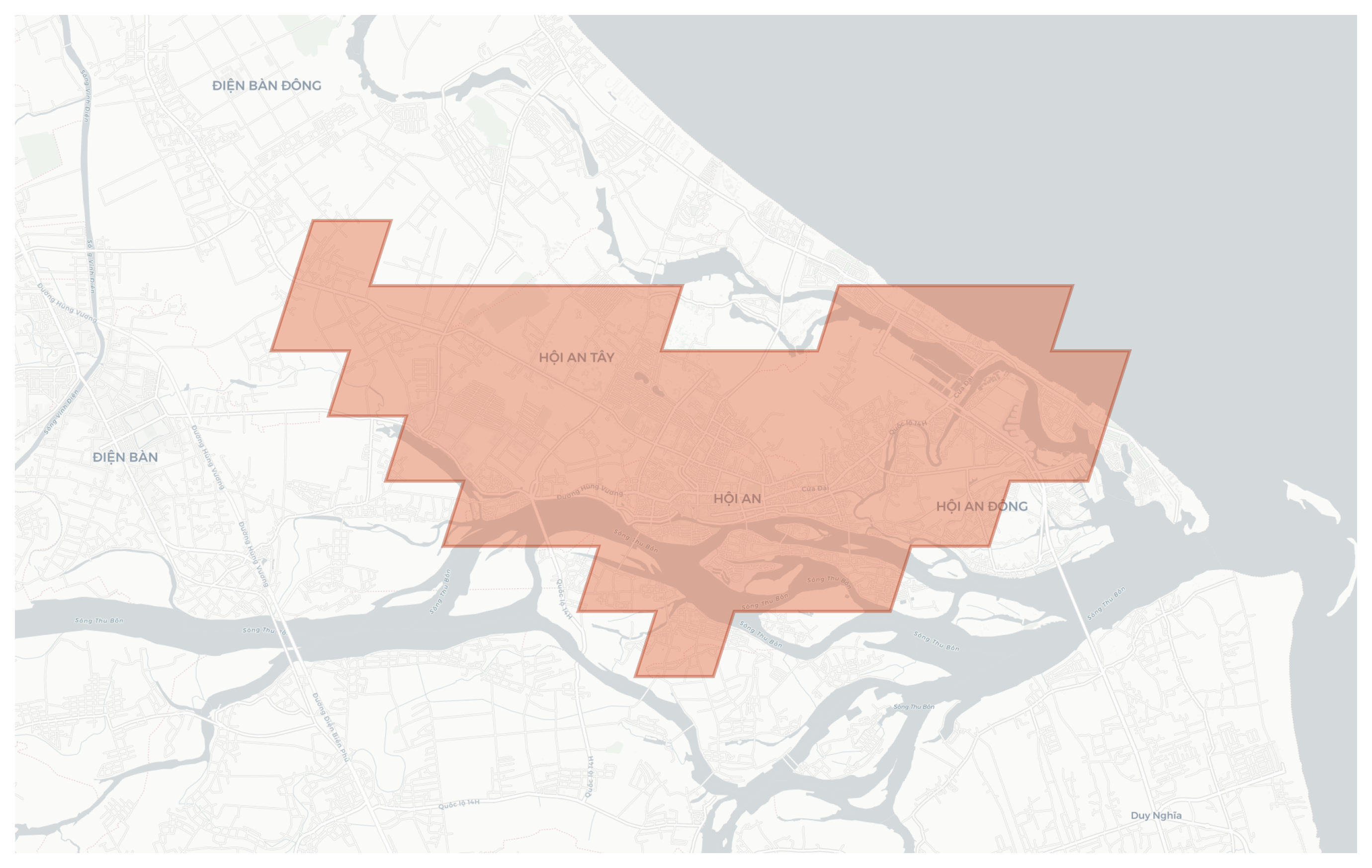 Hội An geographic map