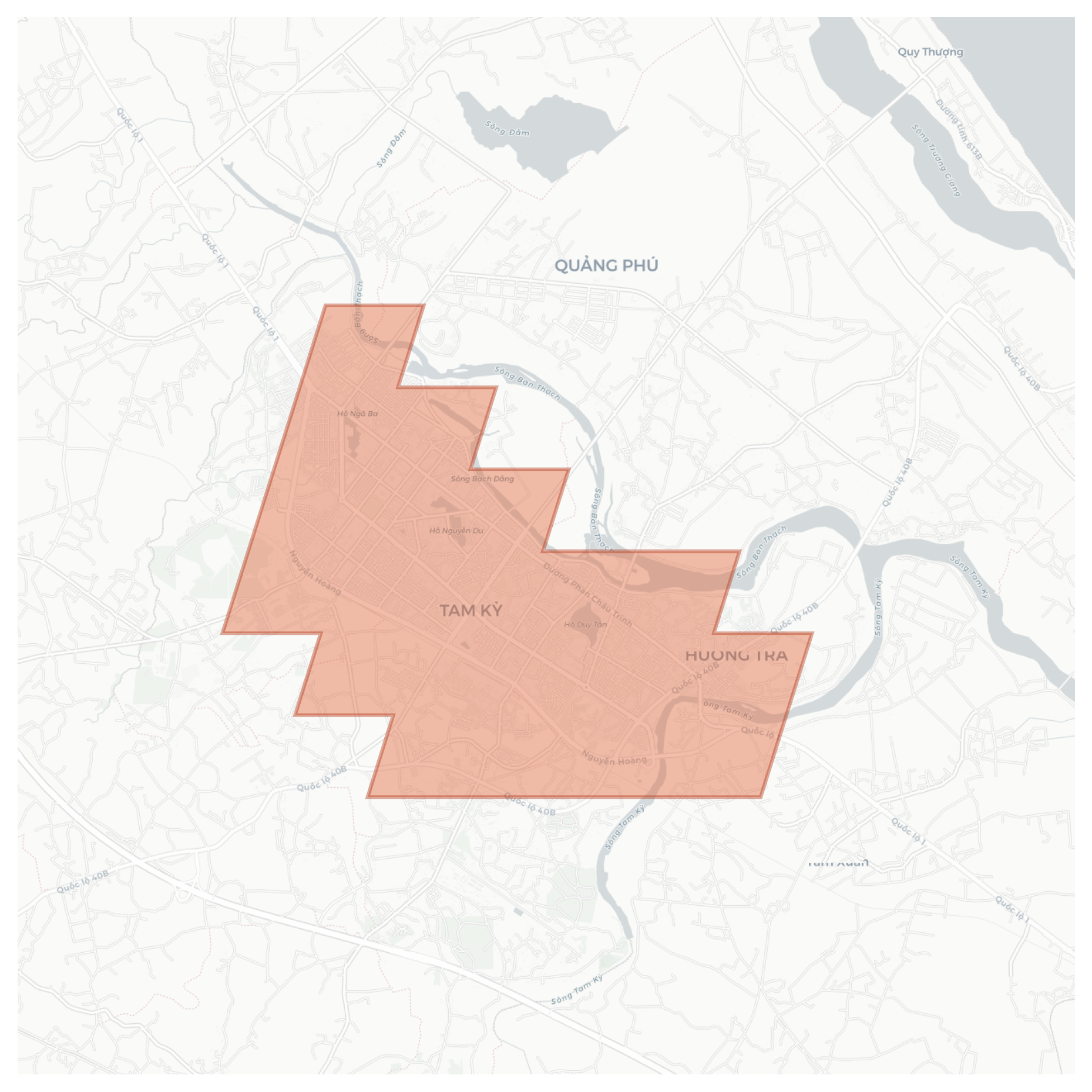 Tam Kỳ geographic map