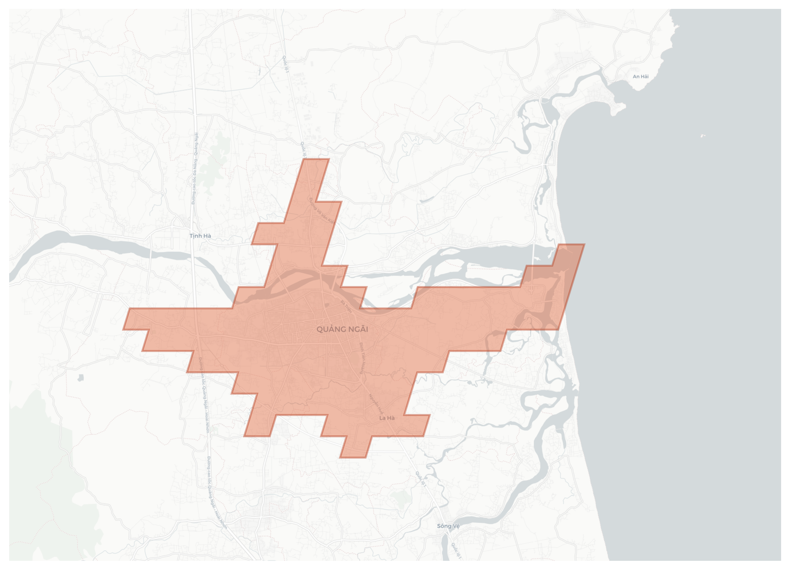 Quảng Ngãi geographic map
