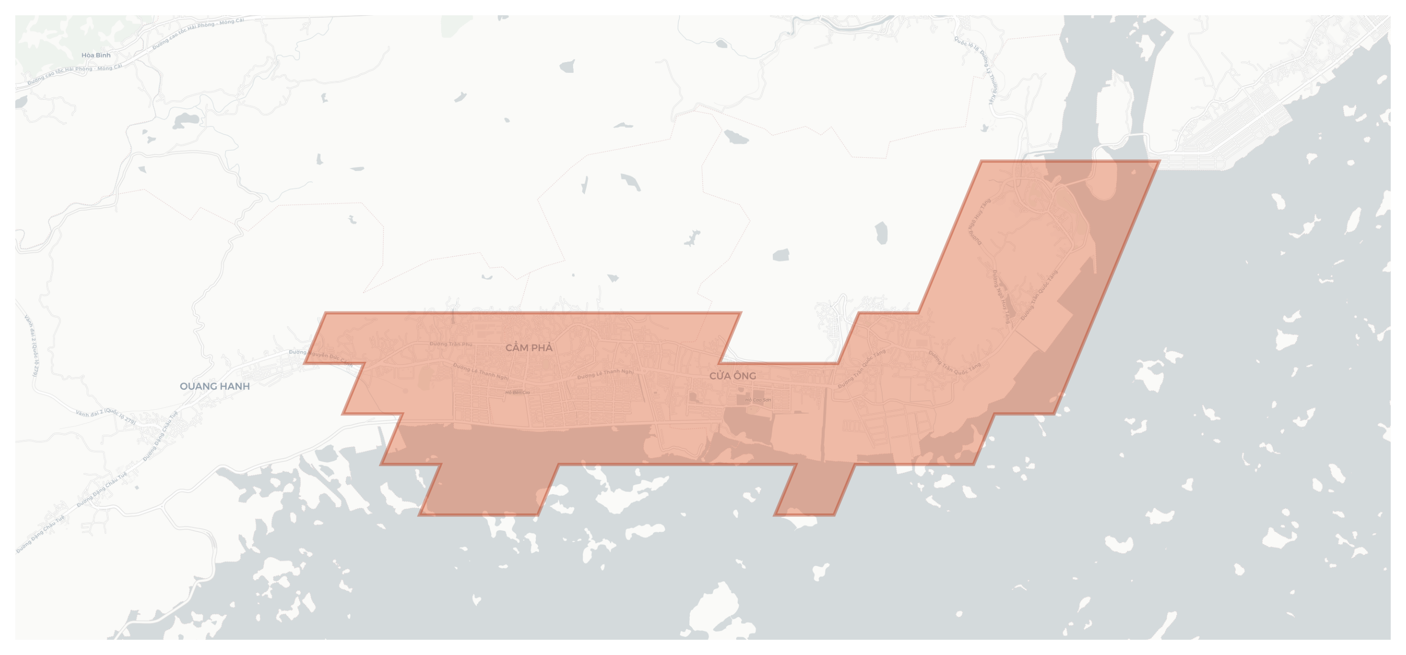 Cẩm Phả geographic map