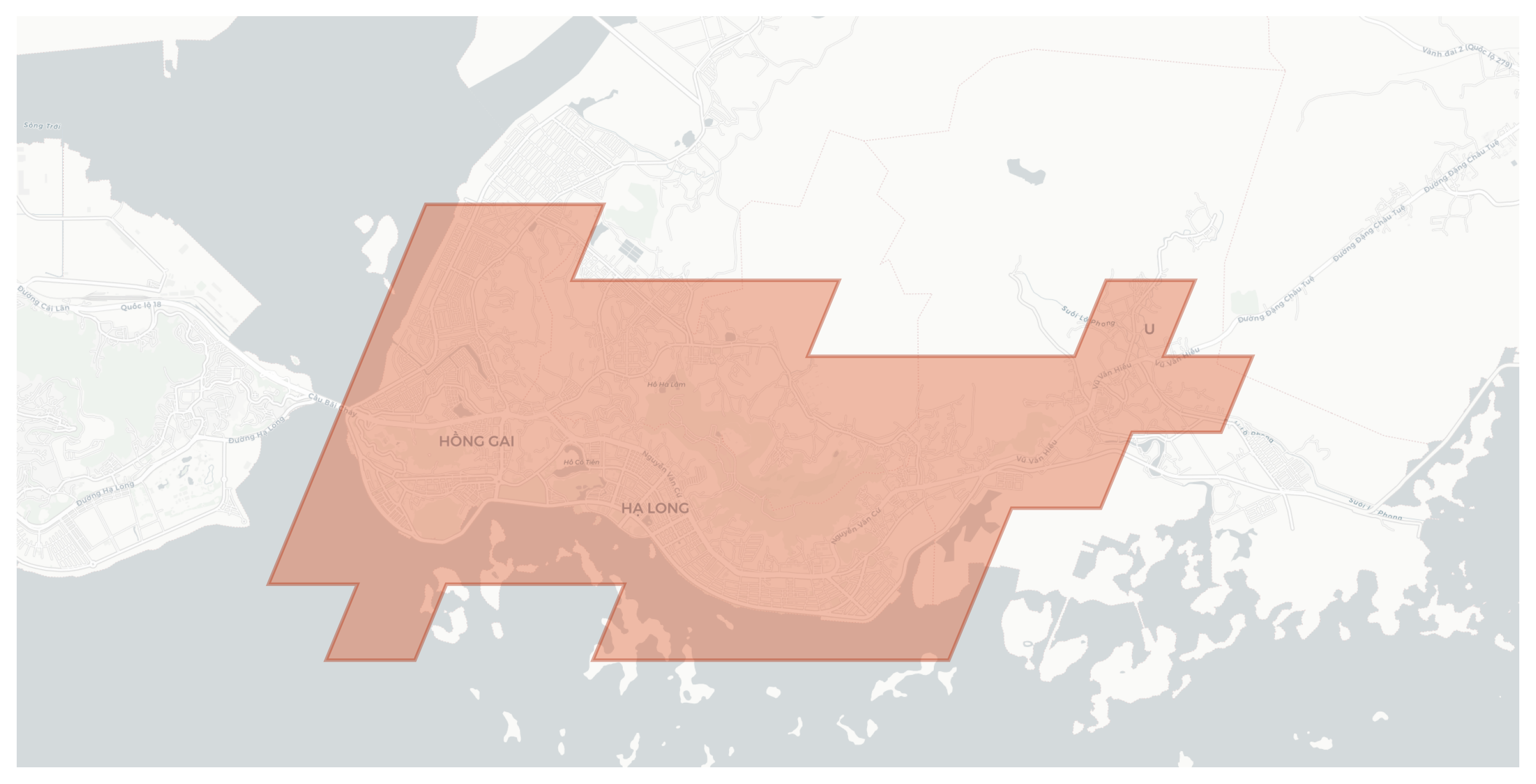 Hạ Long geographic map