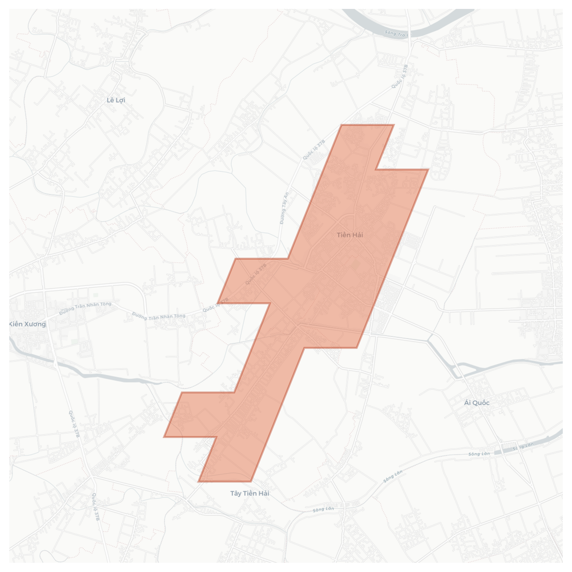 Tiền Hải geographic map