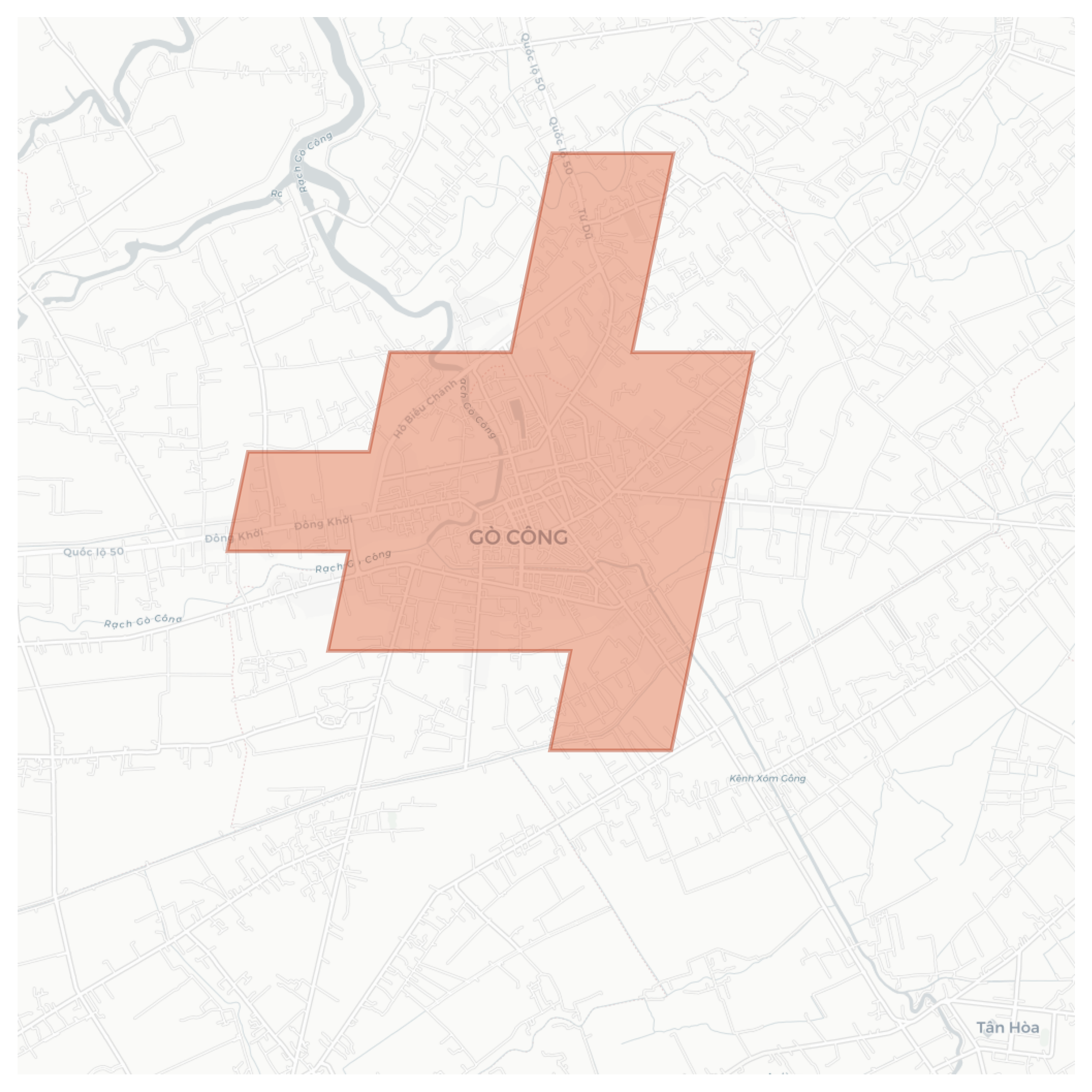 Go Cong geographic map