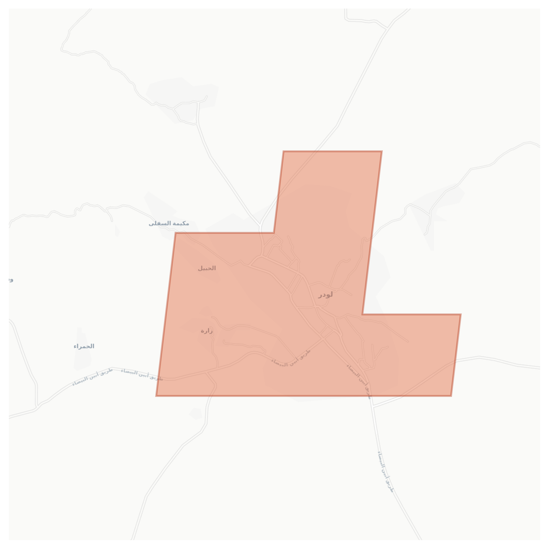 Lawdar geographic map