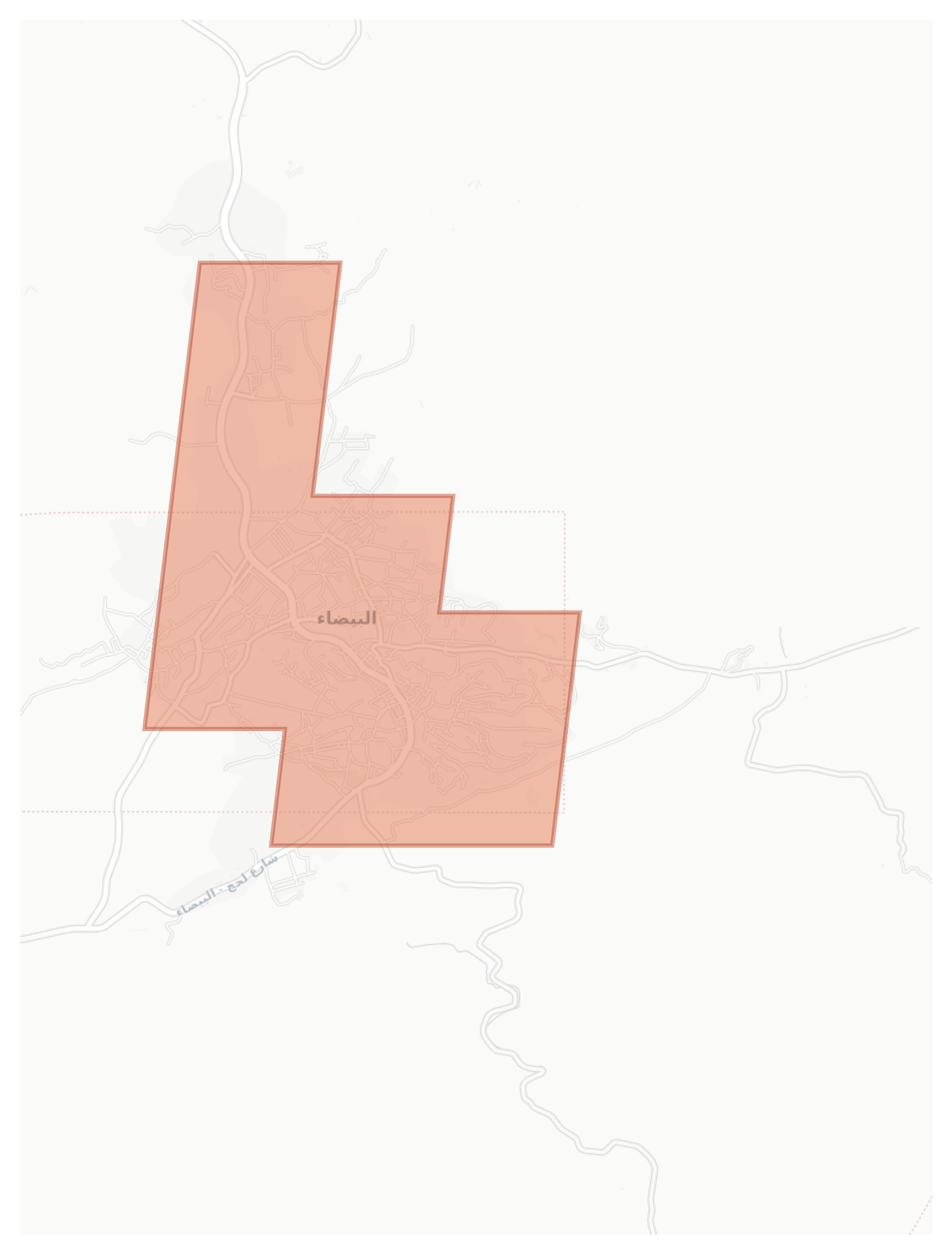 Al Beidha geographic map