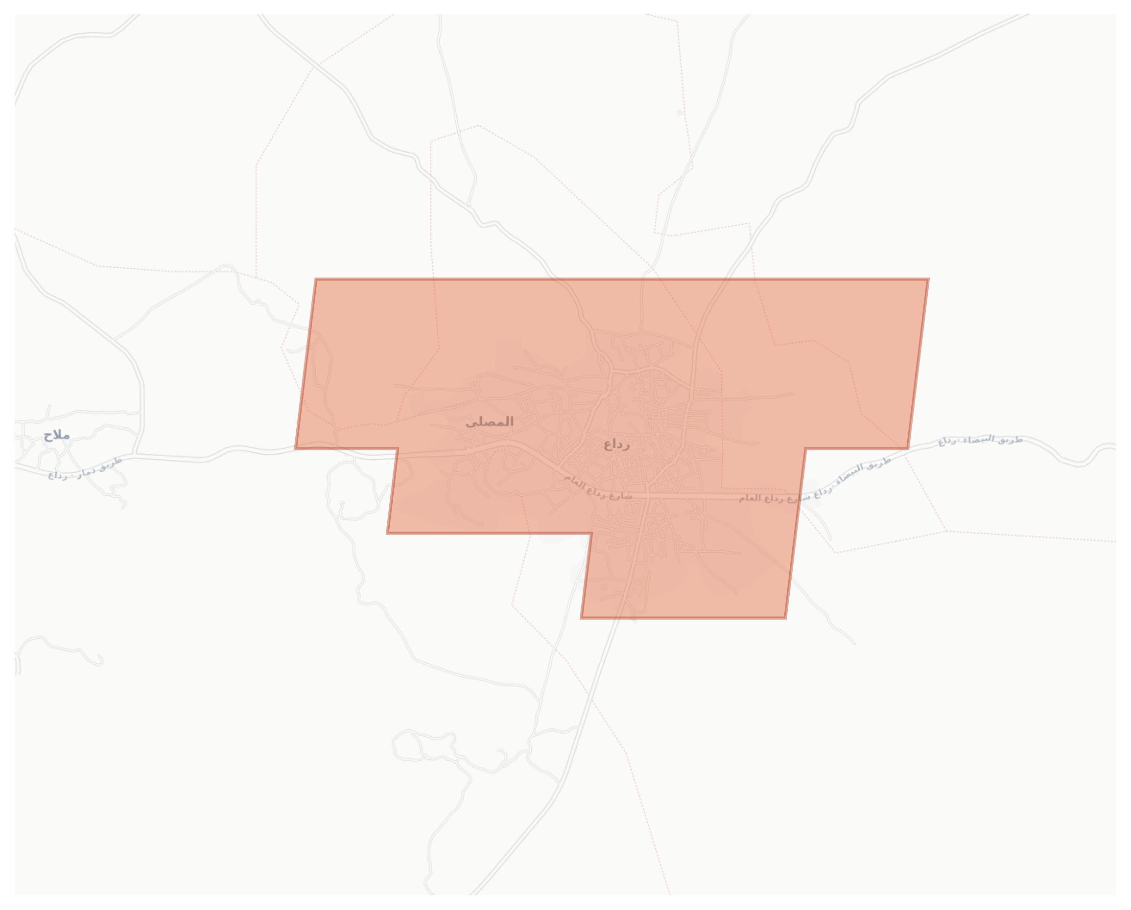 Rada` geographic map