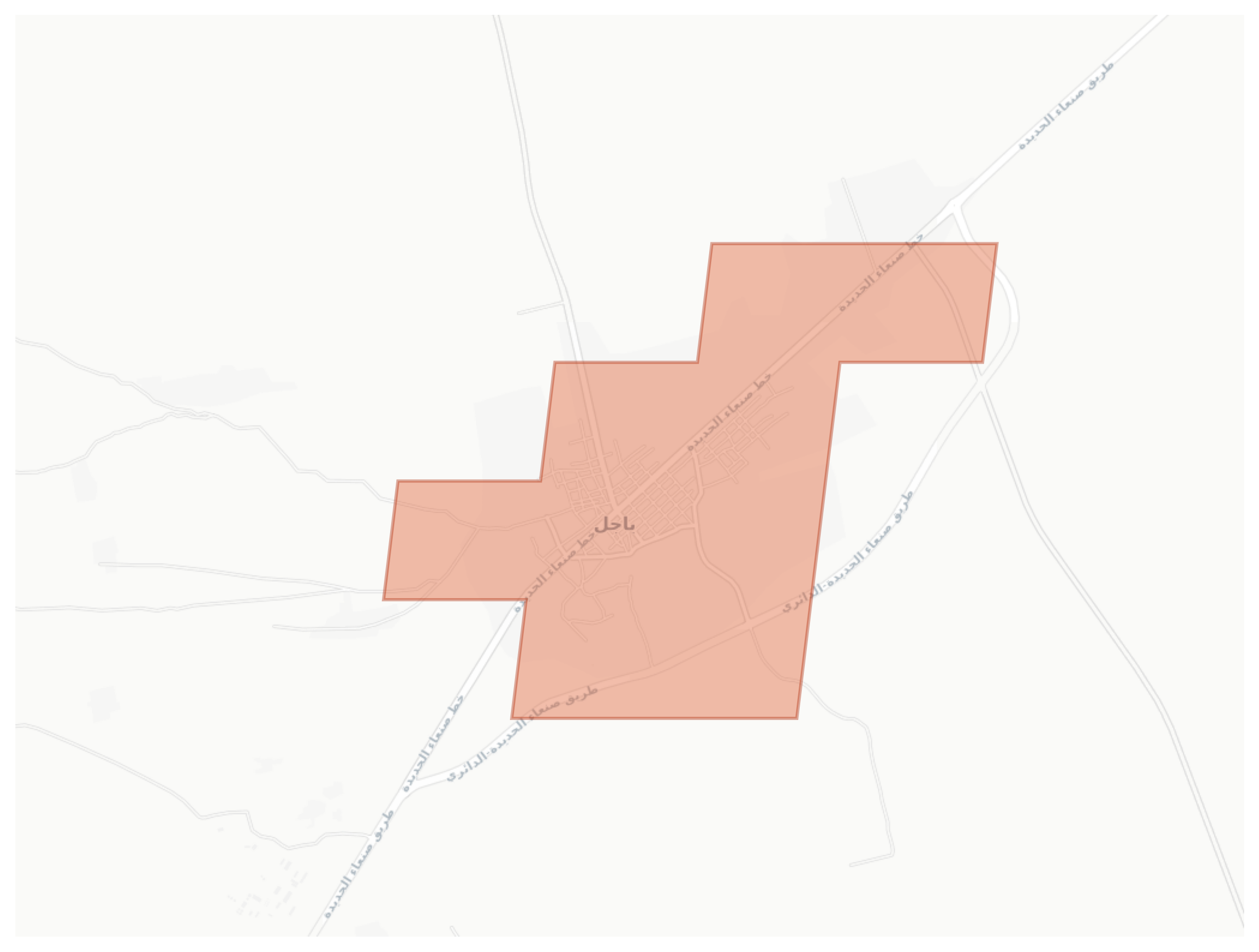 Bajil geographic map