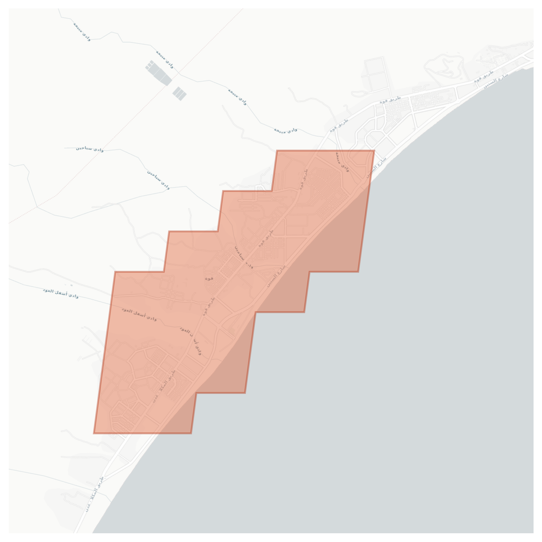 Fuwwah geographic map
