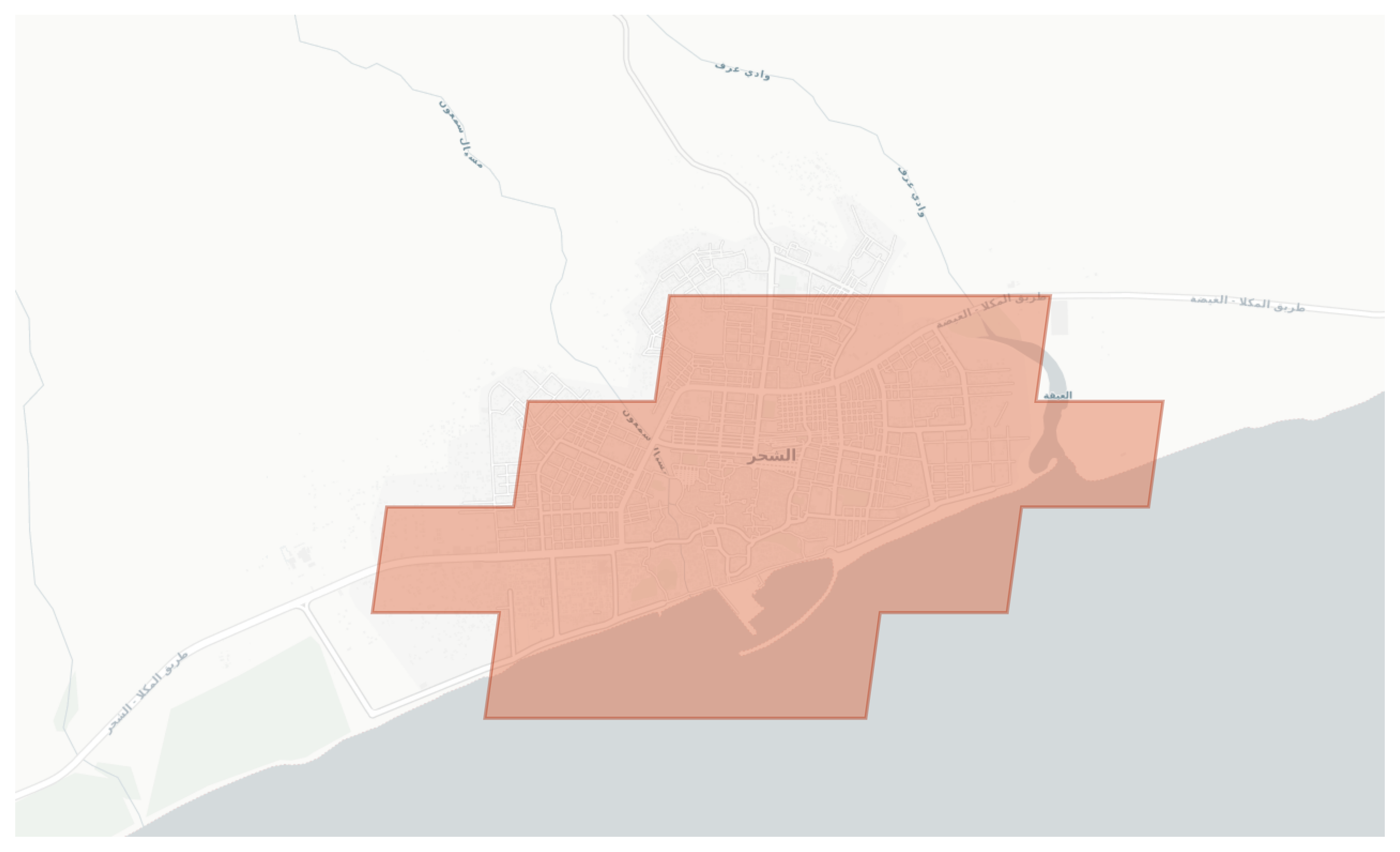 Shihr geographic map
