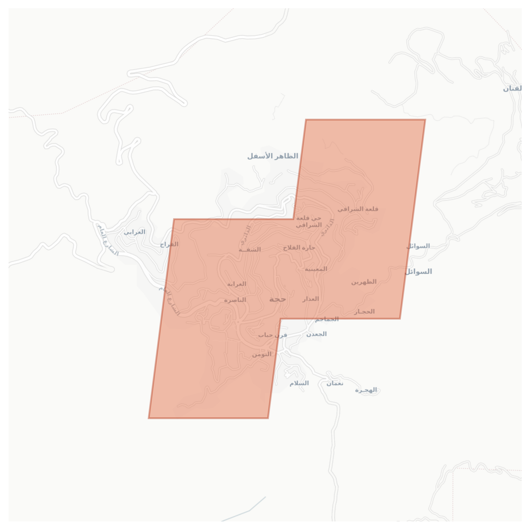 Hajja geographic map