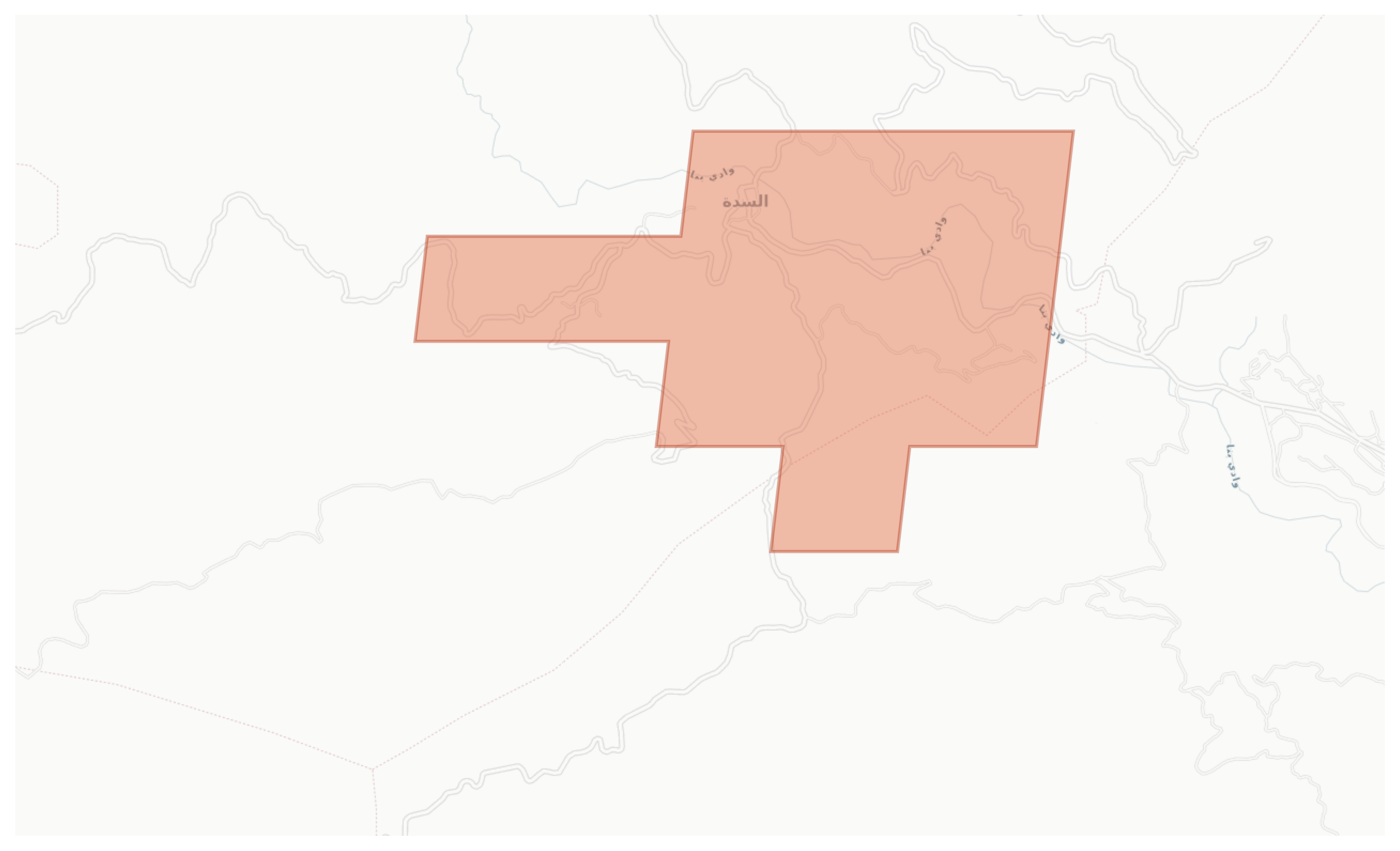 As Saddah geographic map