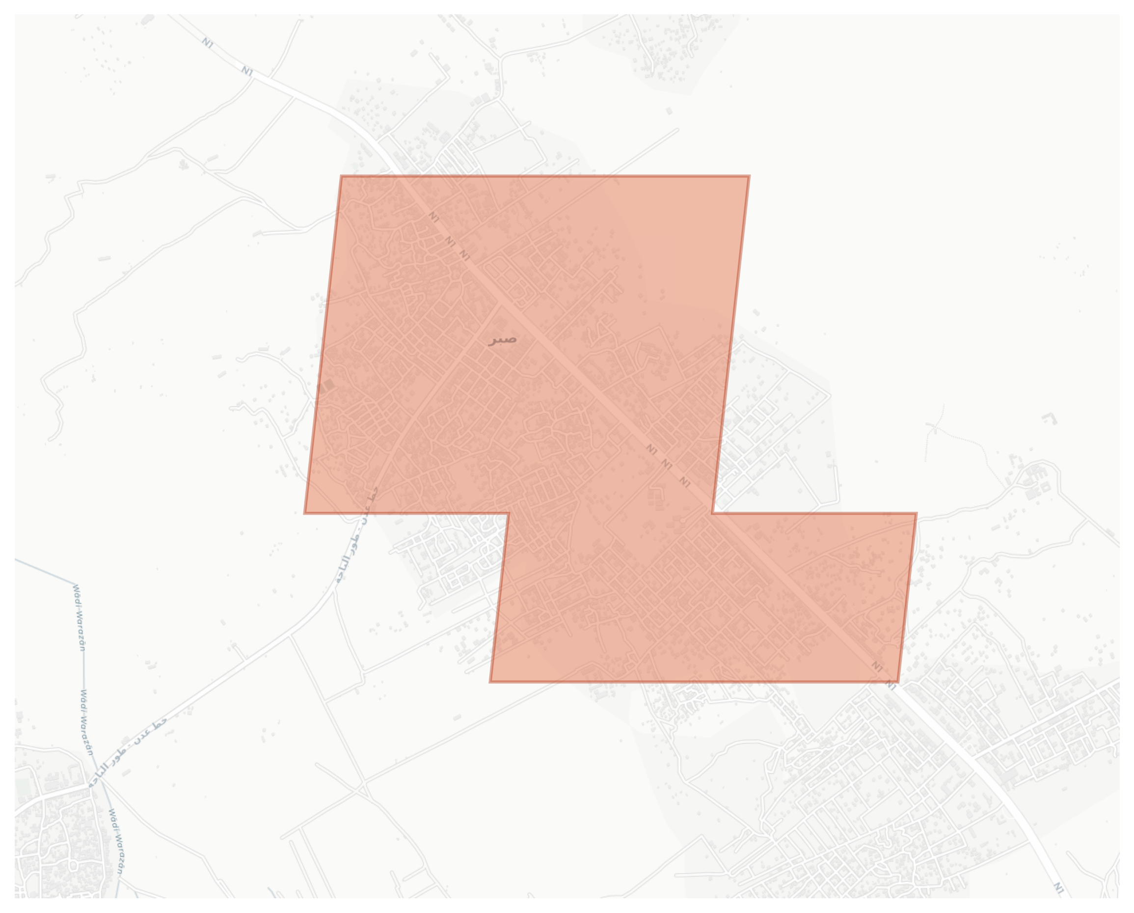 Sabir geographic map