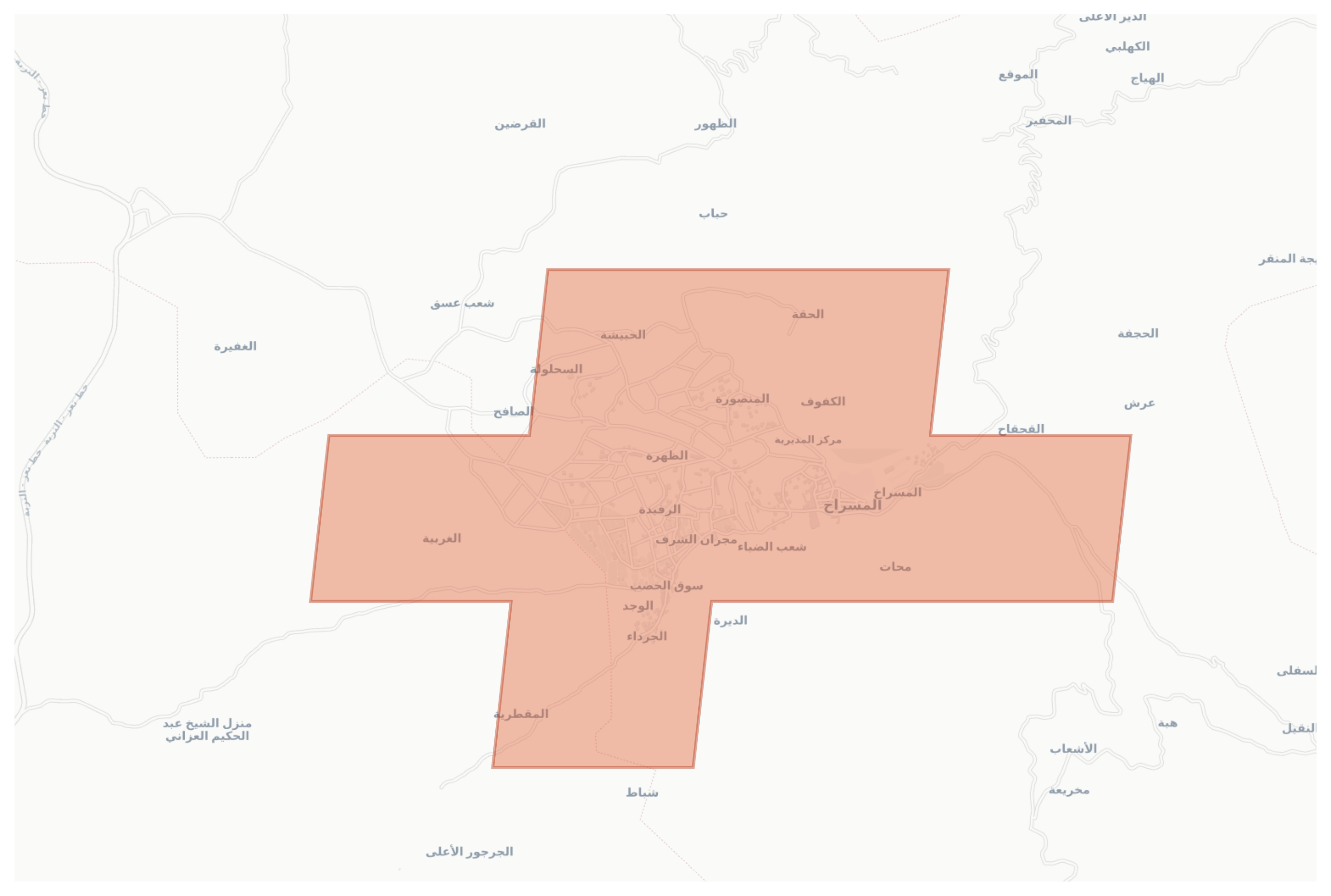 Al Misrakh geographic map