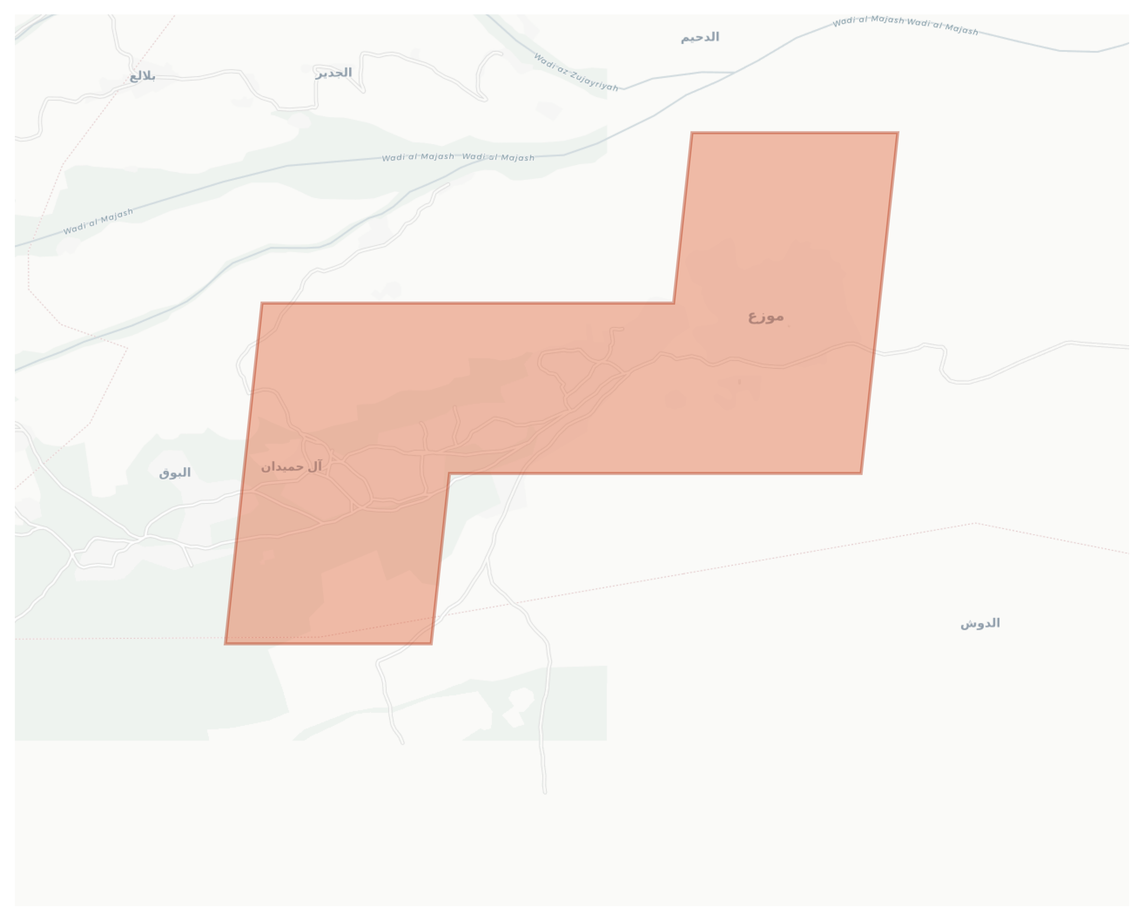 Mawza` geographic map