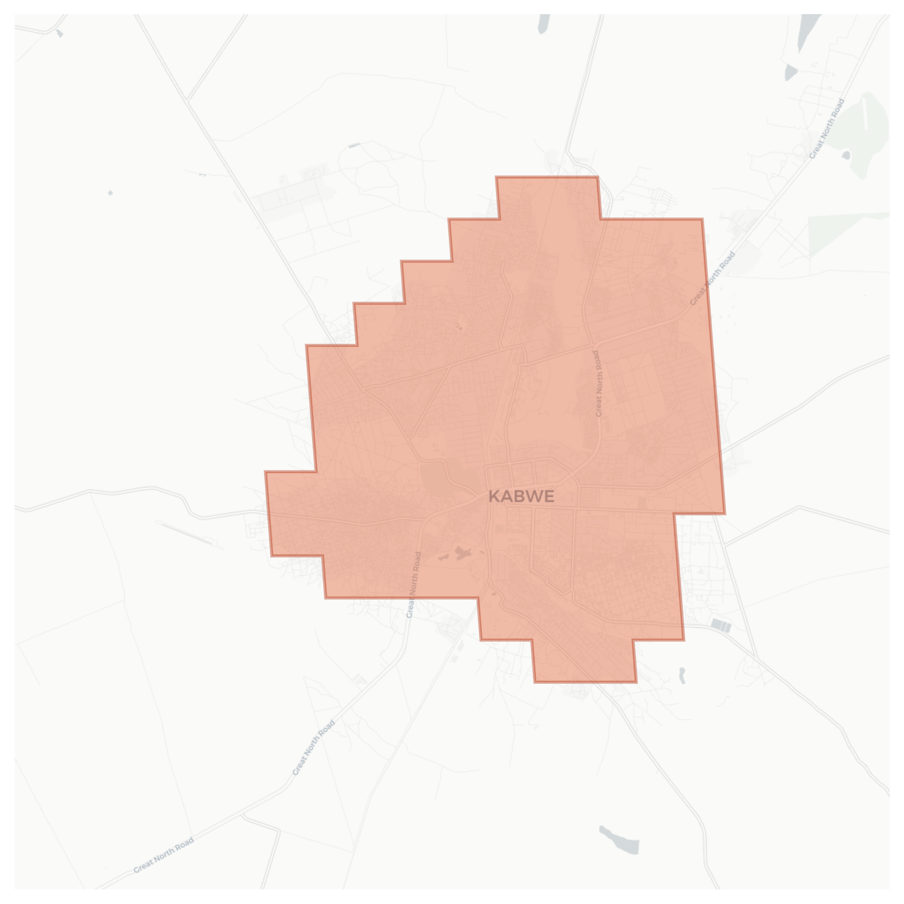 Kabwe geographic map
