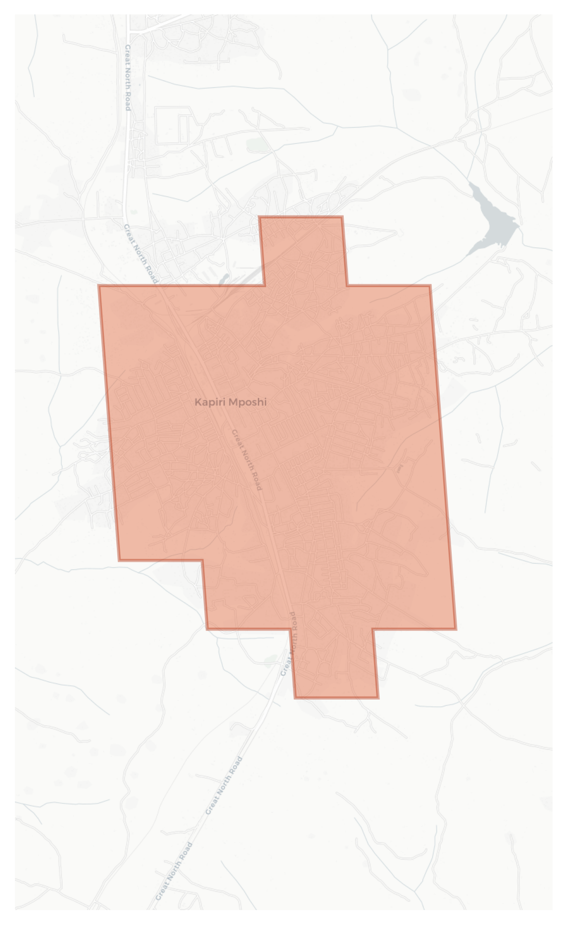 Kapiri Mposhi geographic map