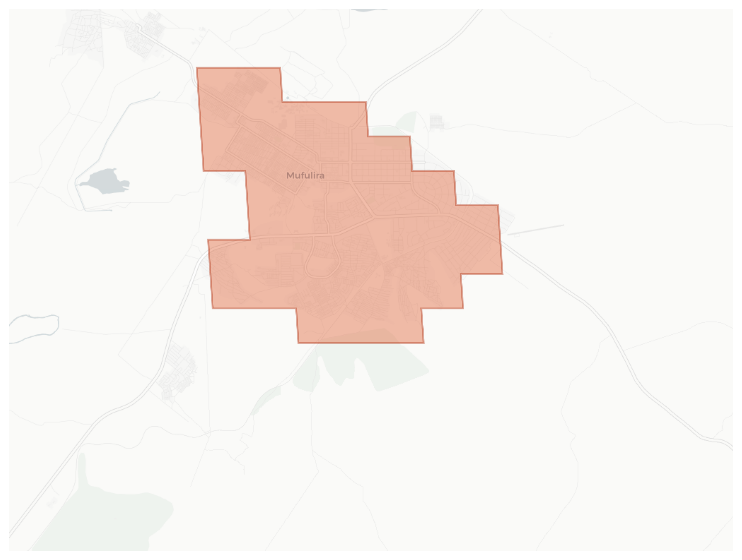 Mufulira geographic map