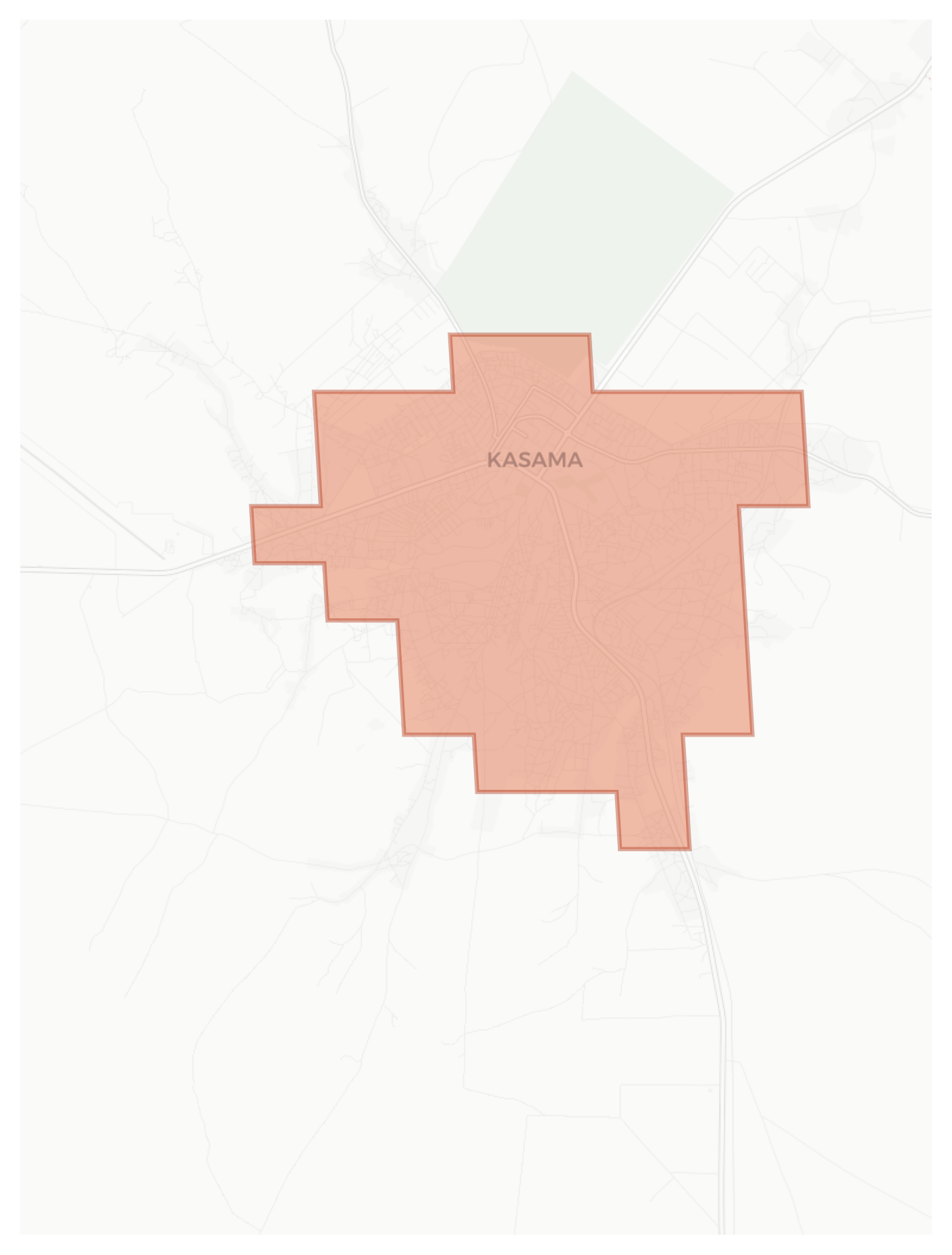 Kasama geographic map