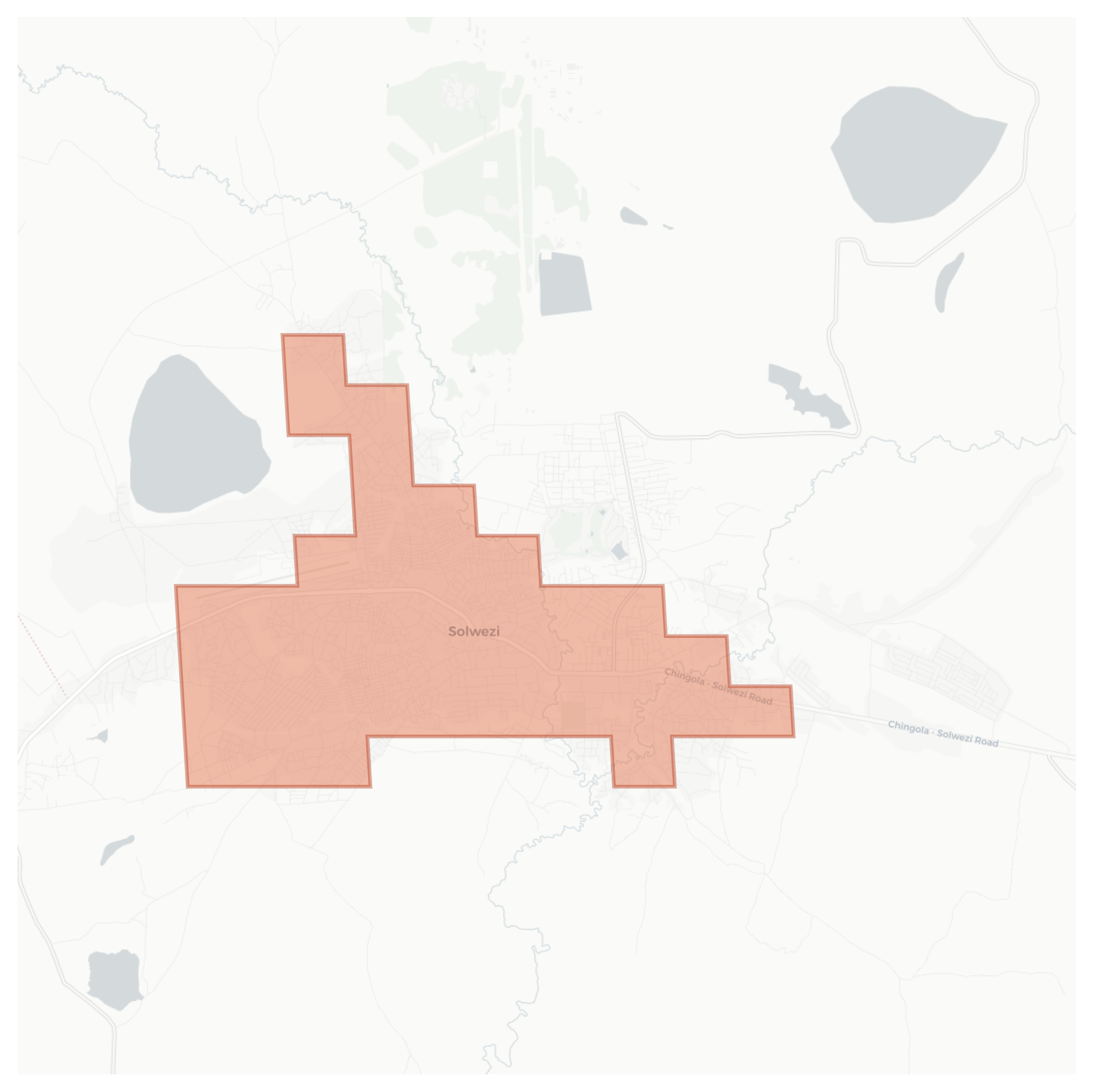 Solwezi geographic map