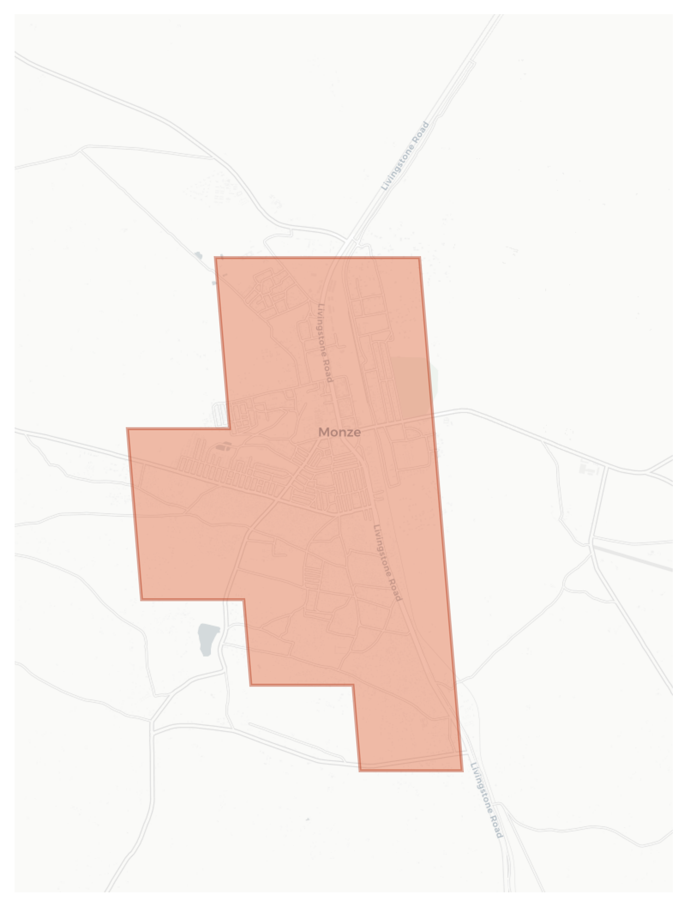 Monze geographic map