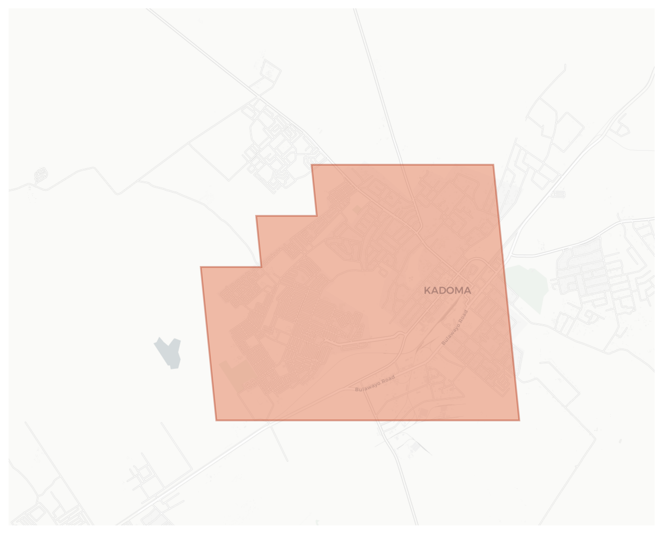 Kadoma geographic map