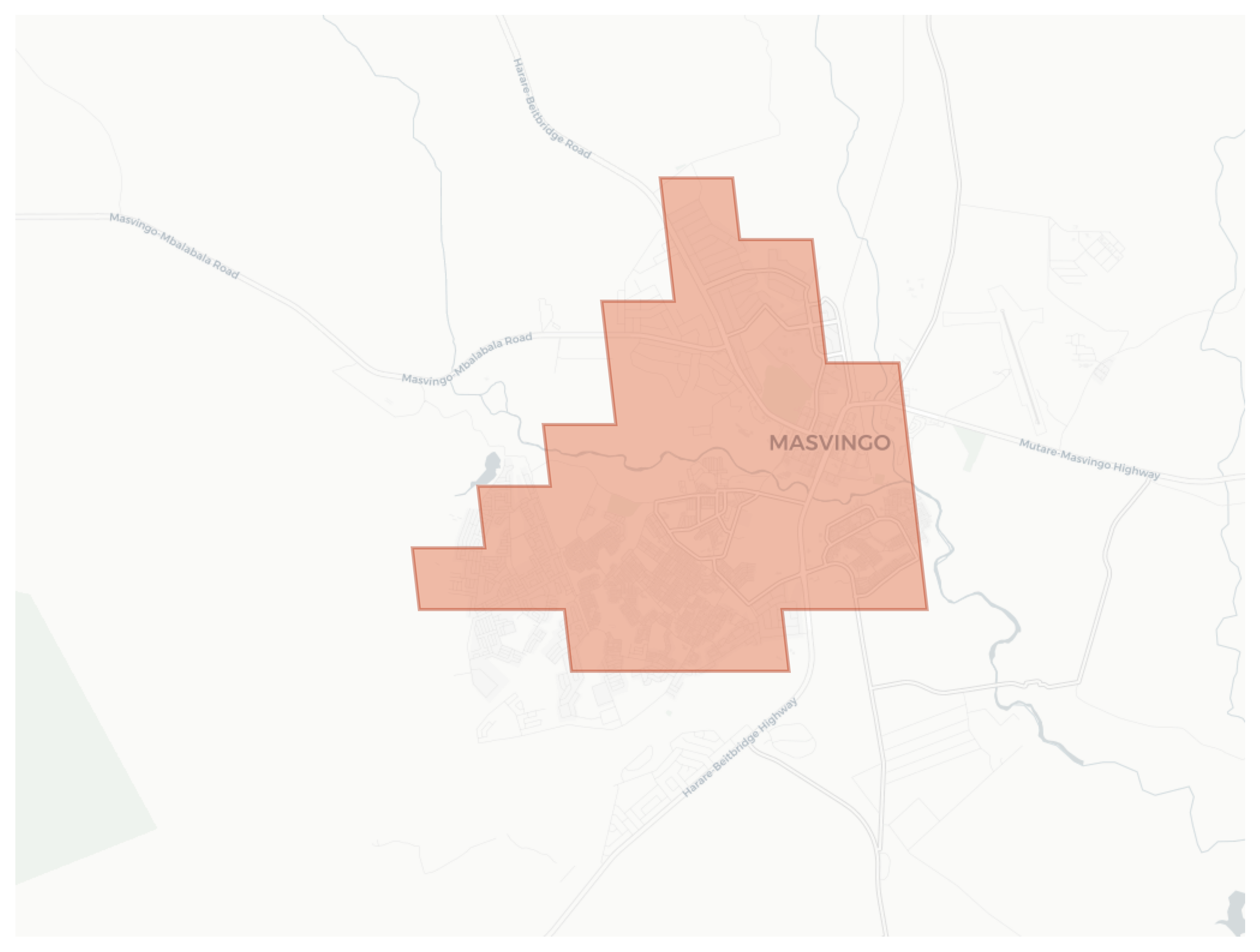 Masvingo geographic map