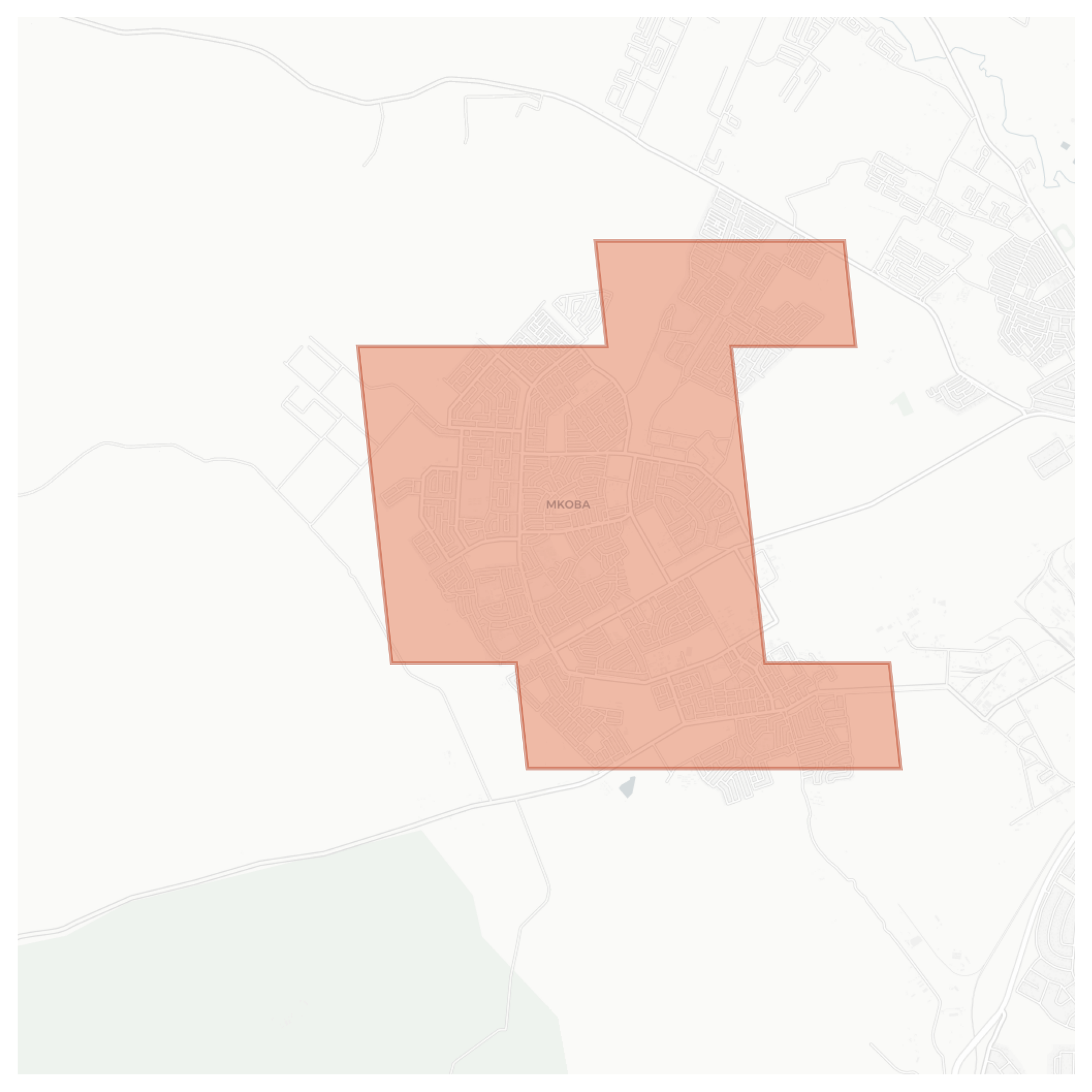 Mkoba geographic map