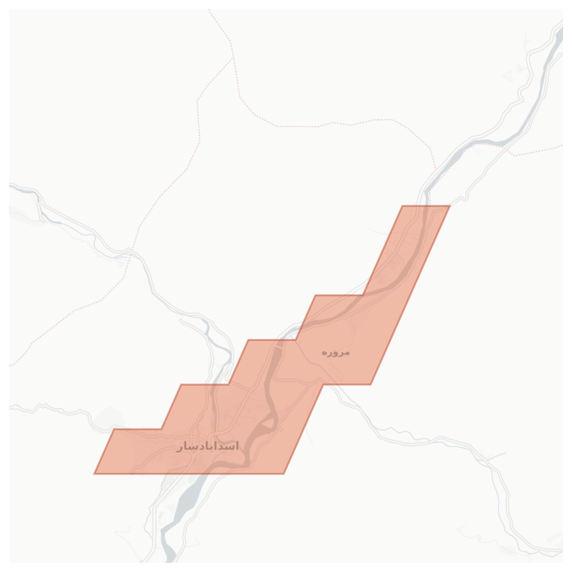 Asadabad geographic map