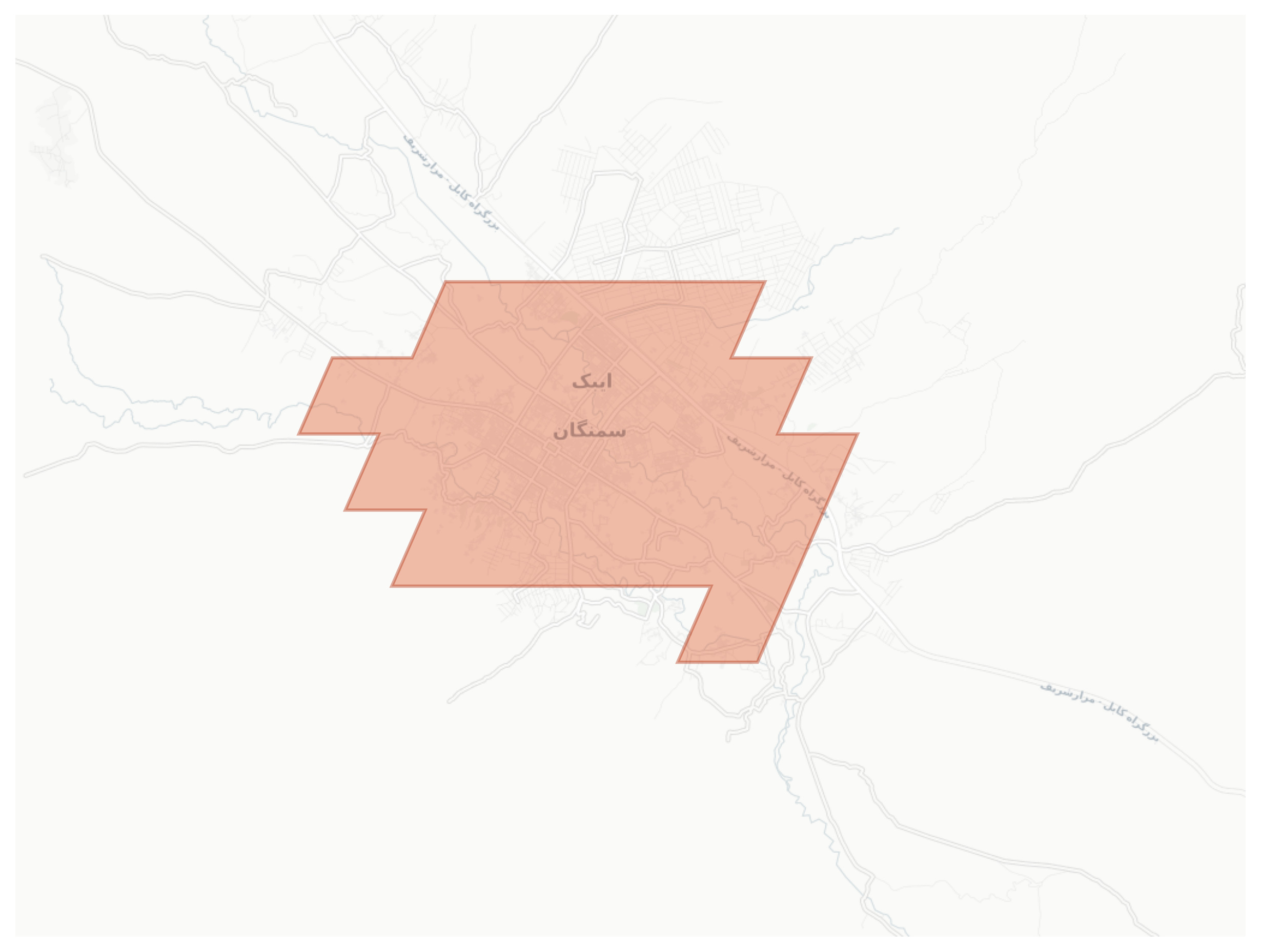 Samangan geographic map