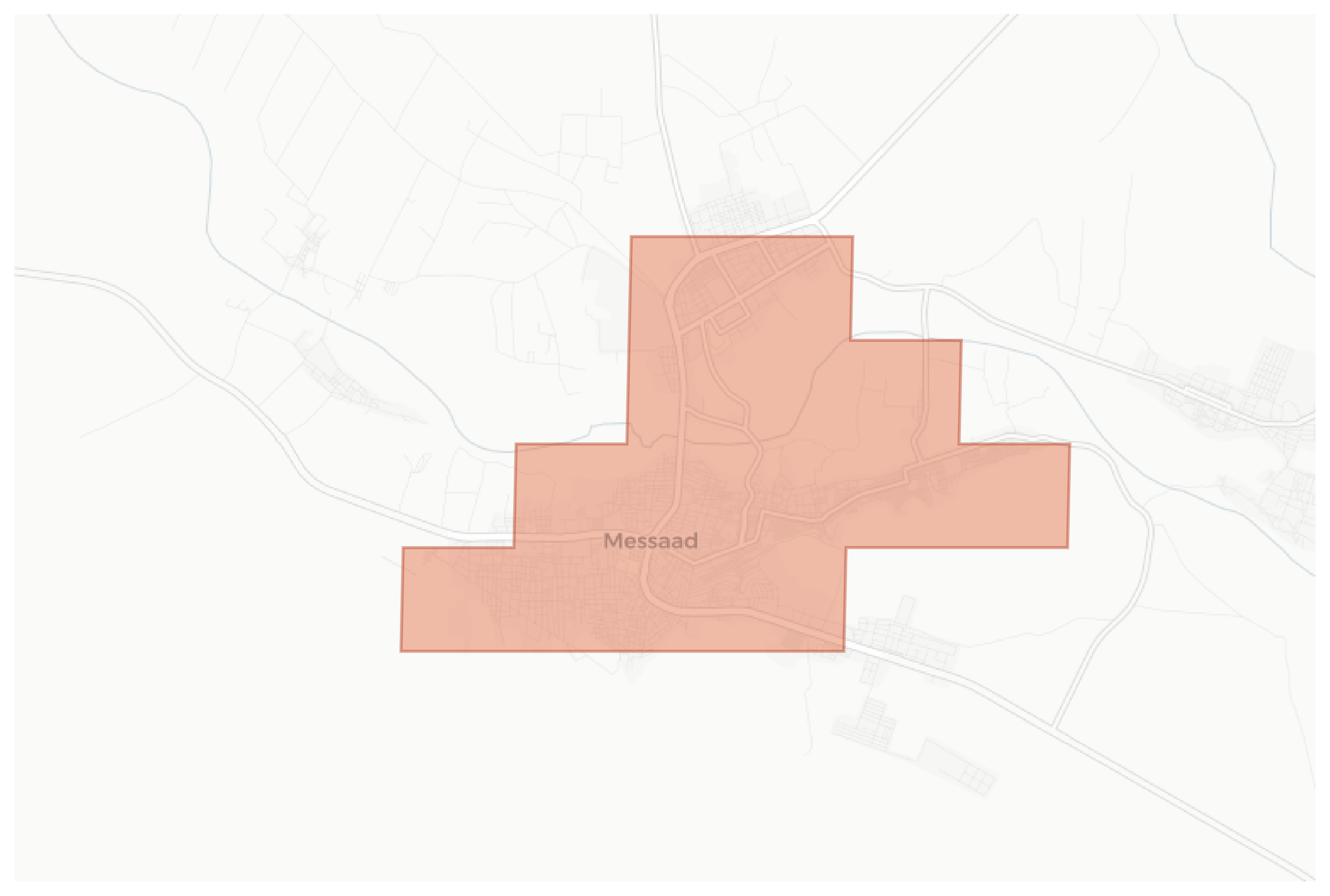 Messaad geographic map