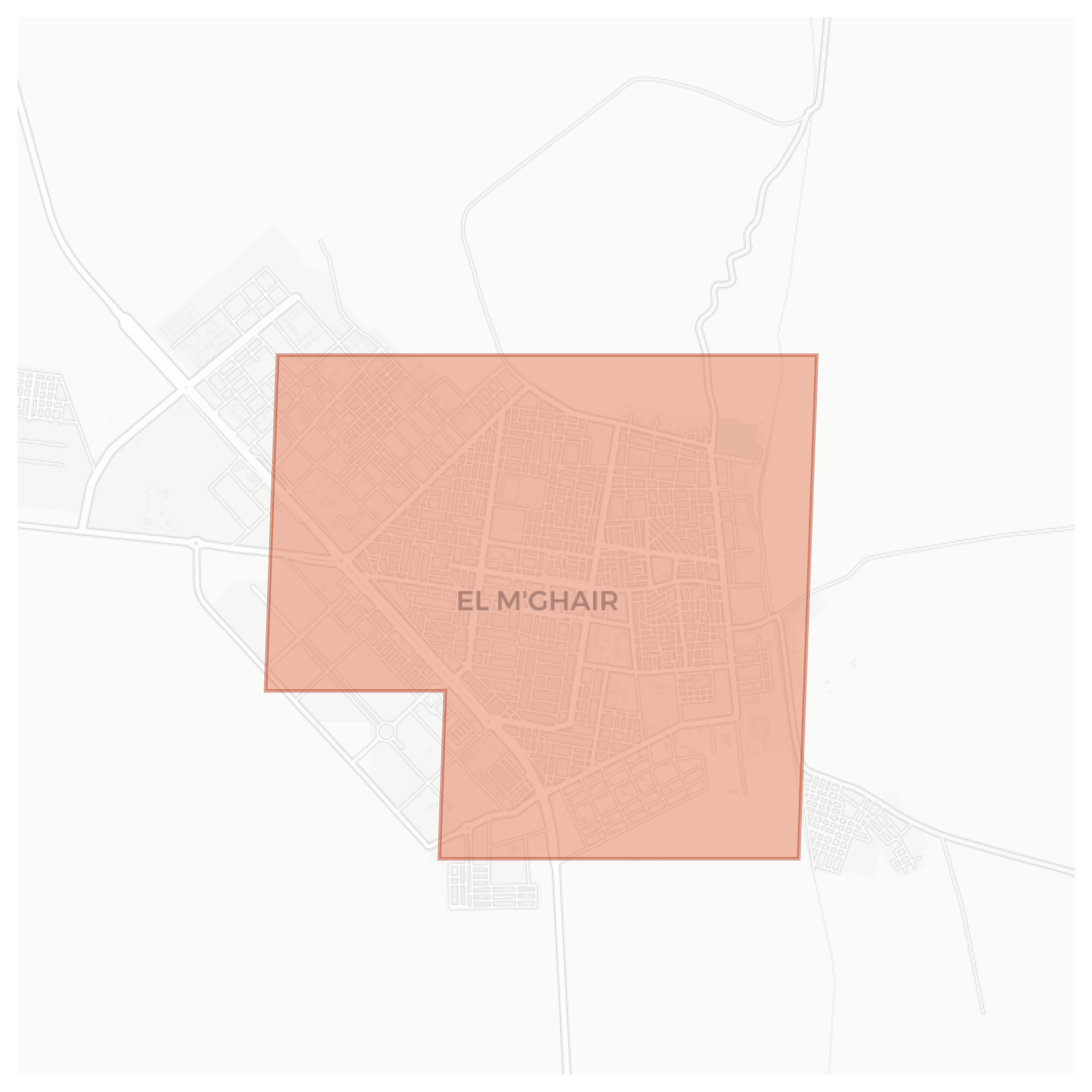 El M'Ghair geographic map