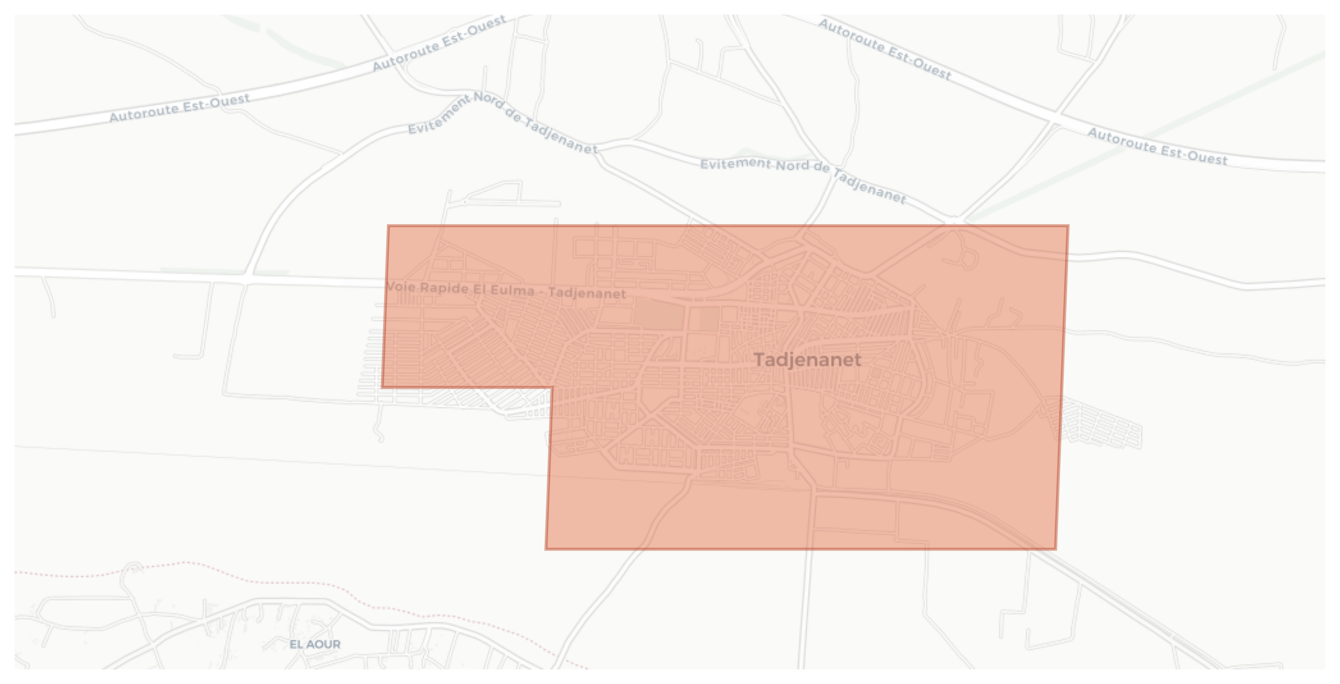 Tadjenanet geographic map