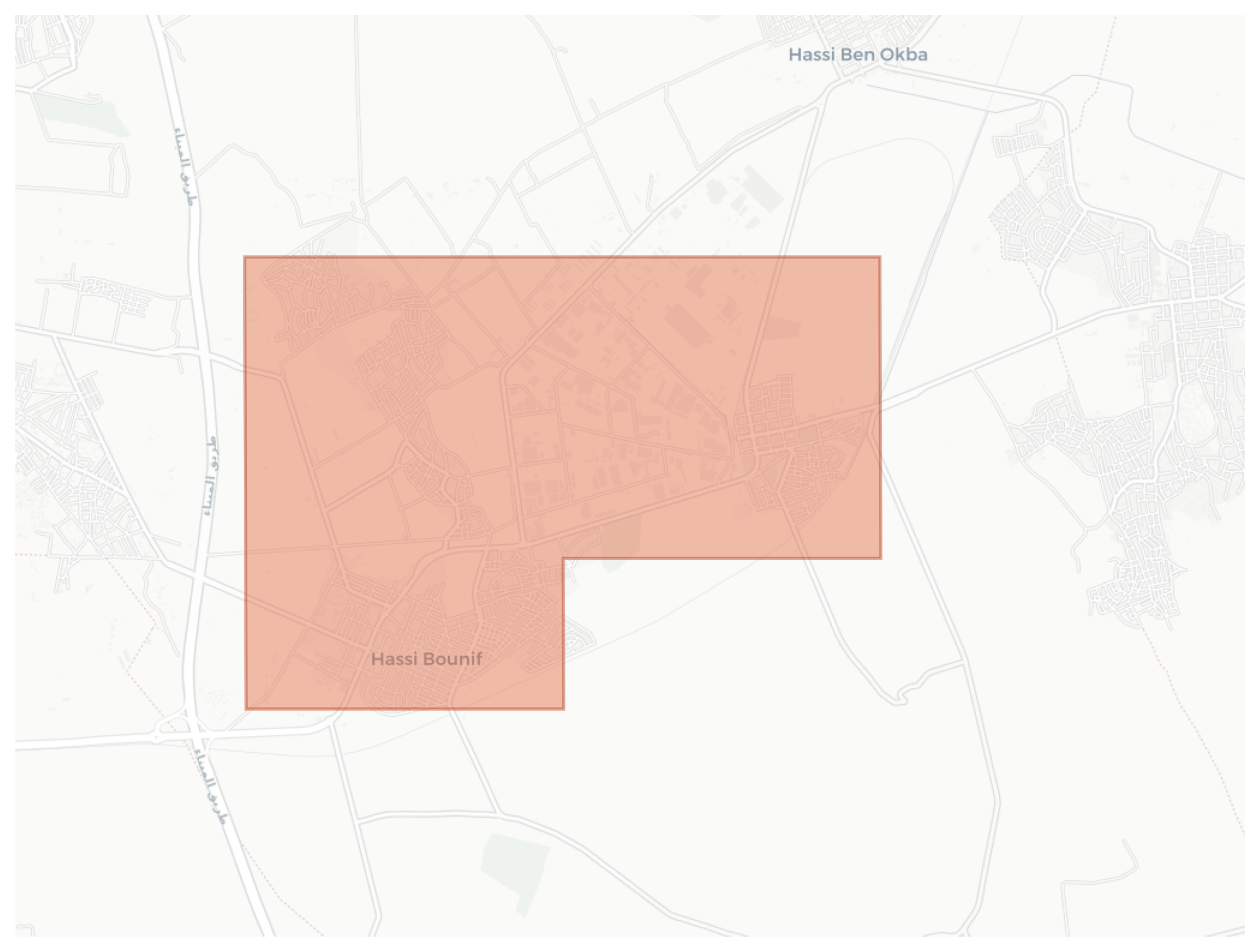 Hassi Bounif geographic map