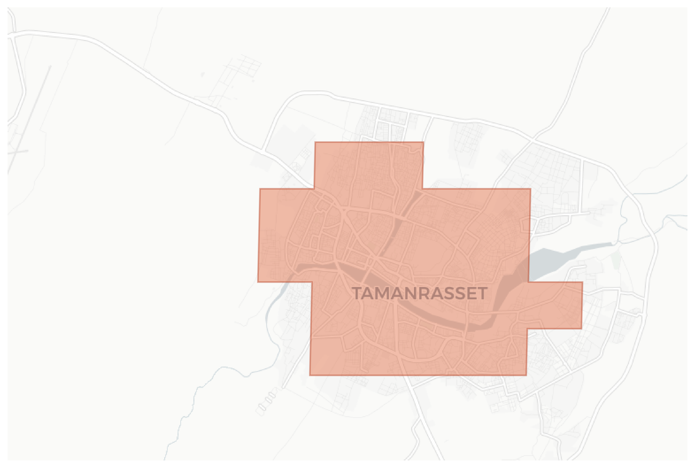 Tamanrasset geographic map