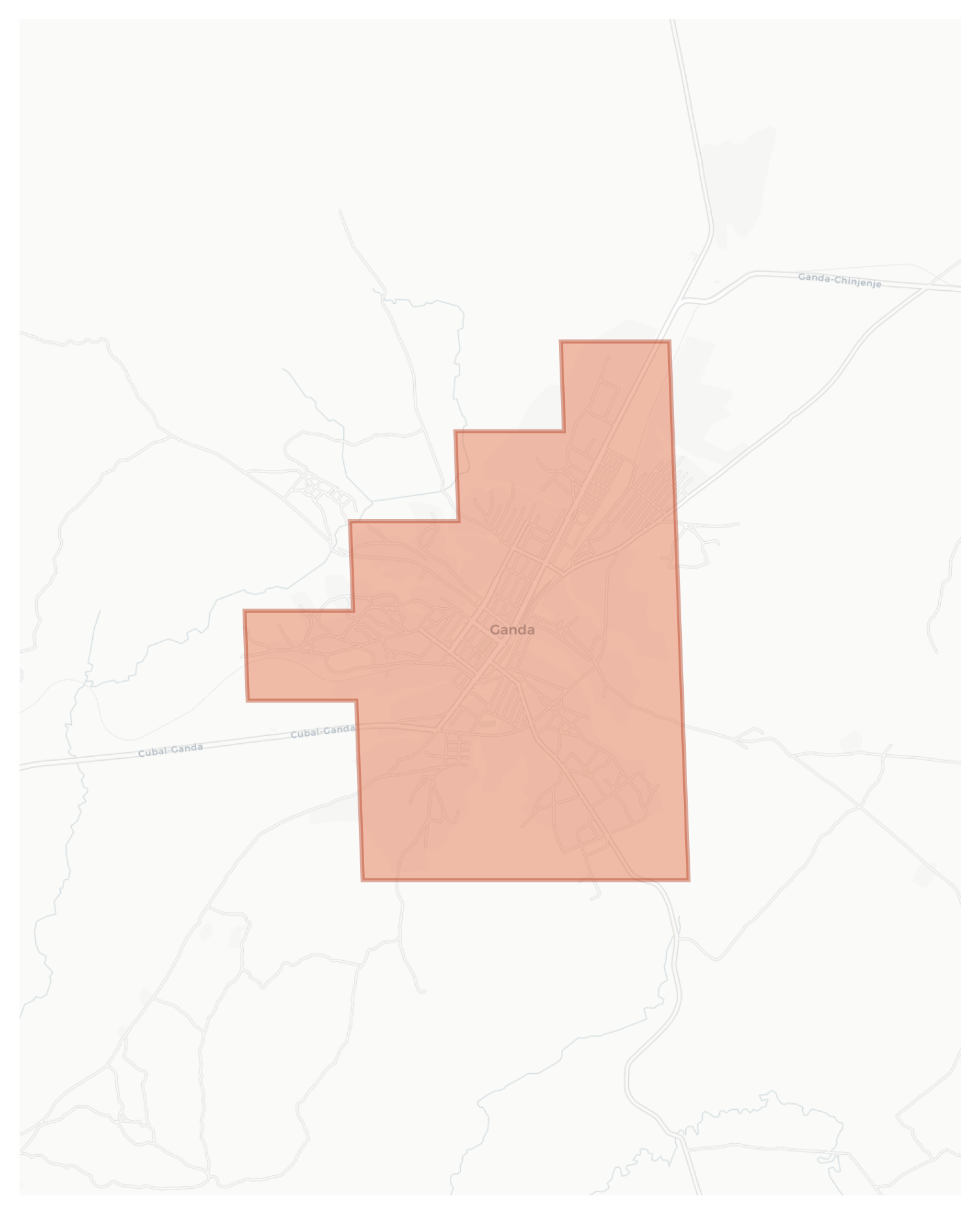 Ganda geographic map