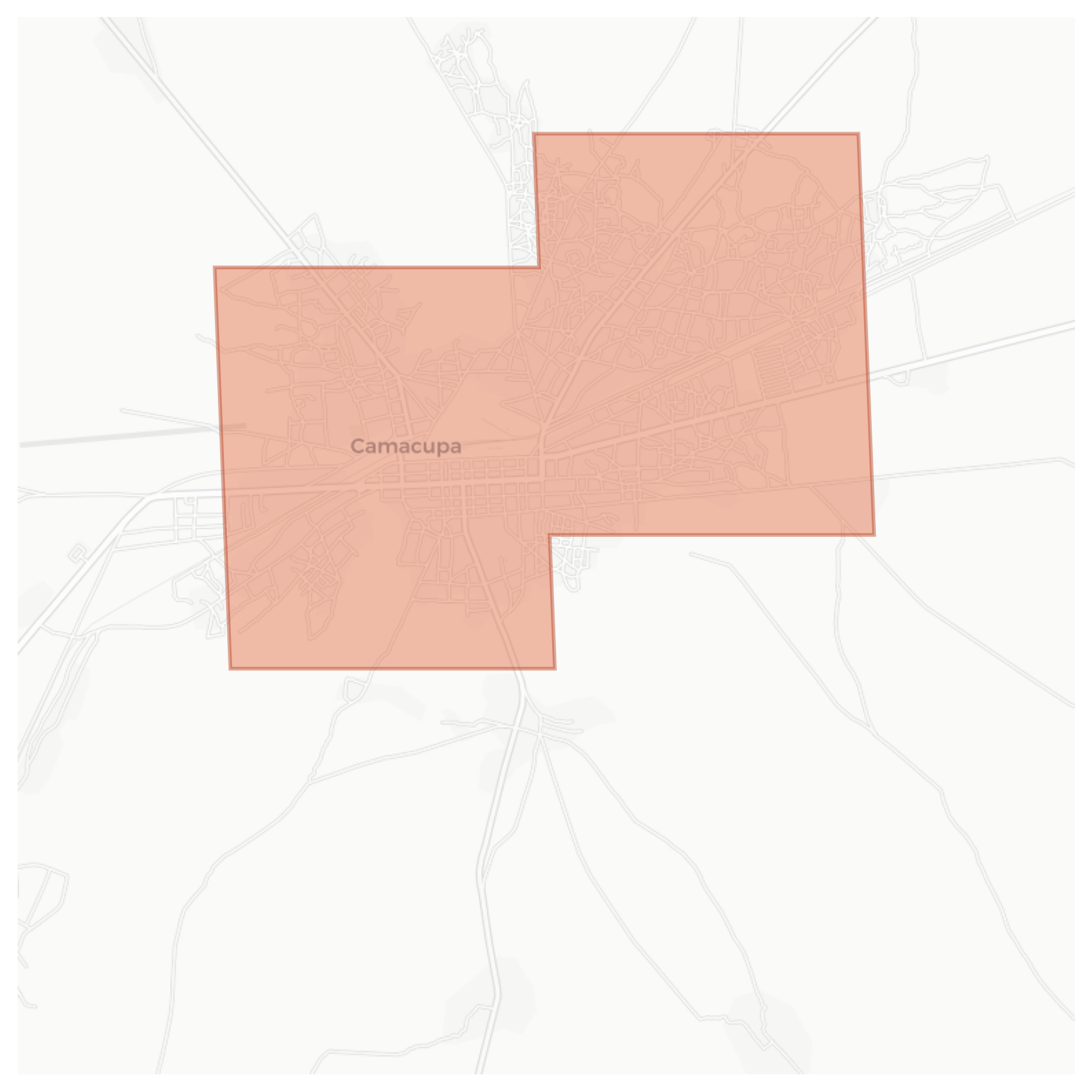 Camacupa geographic map