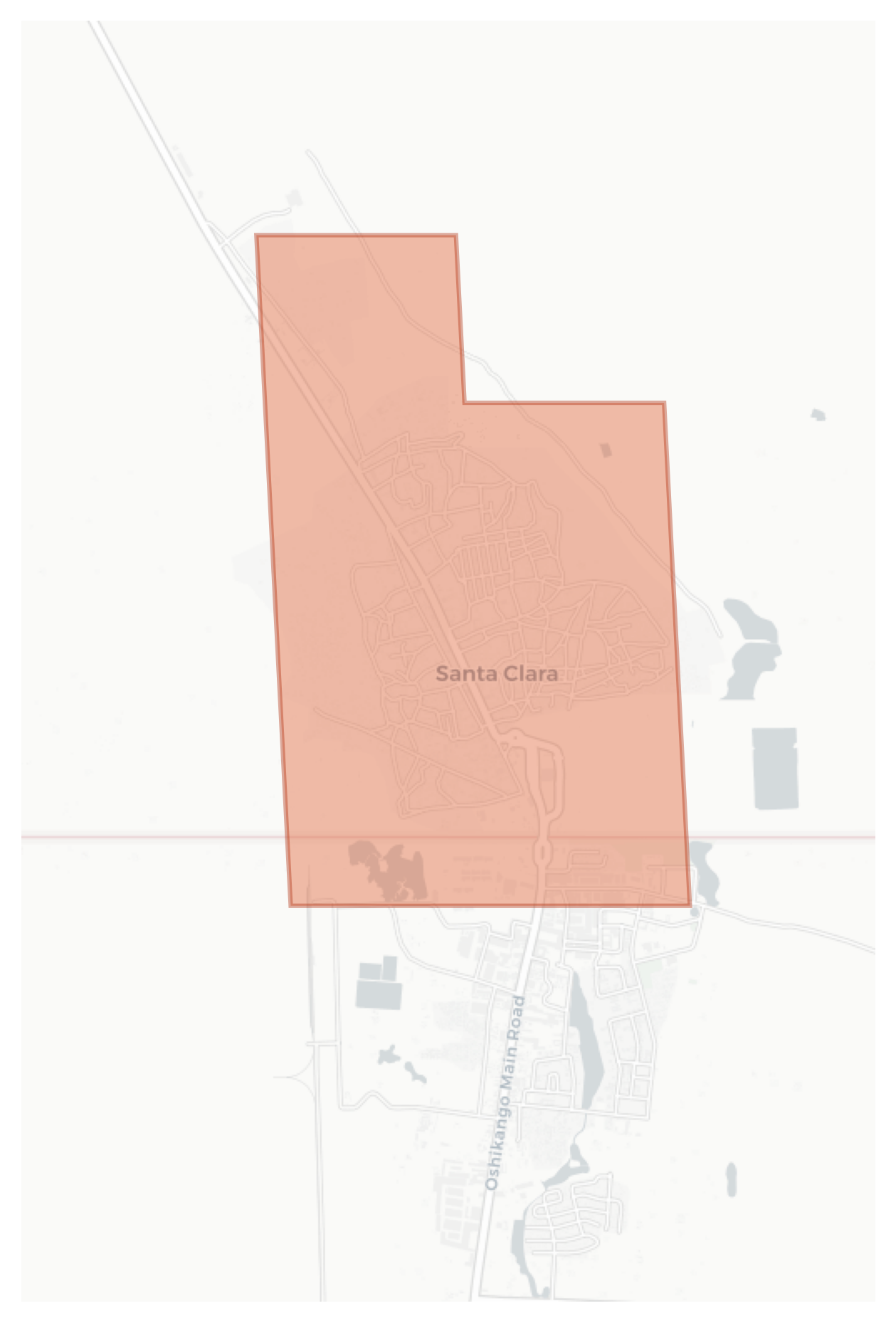 Santa Clara geographic map