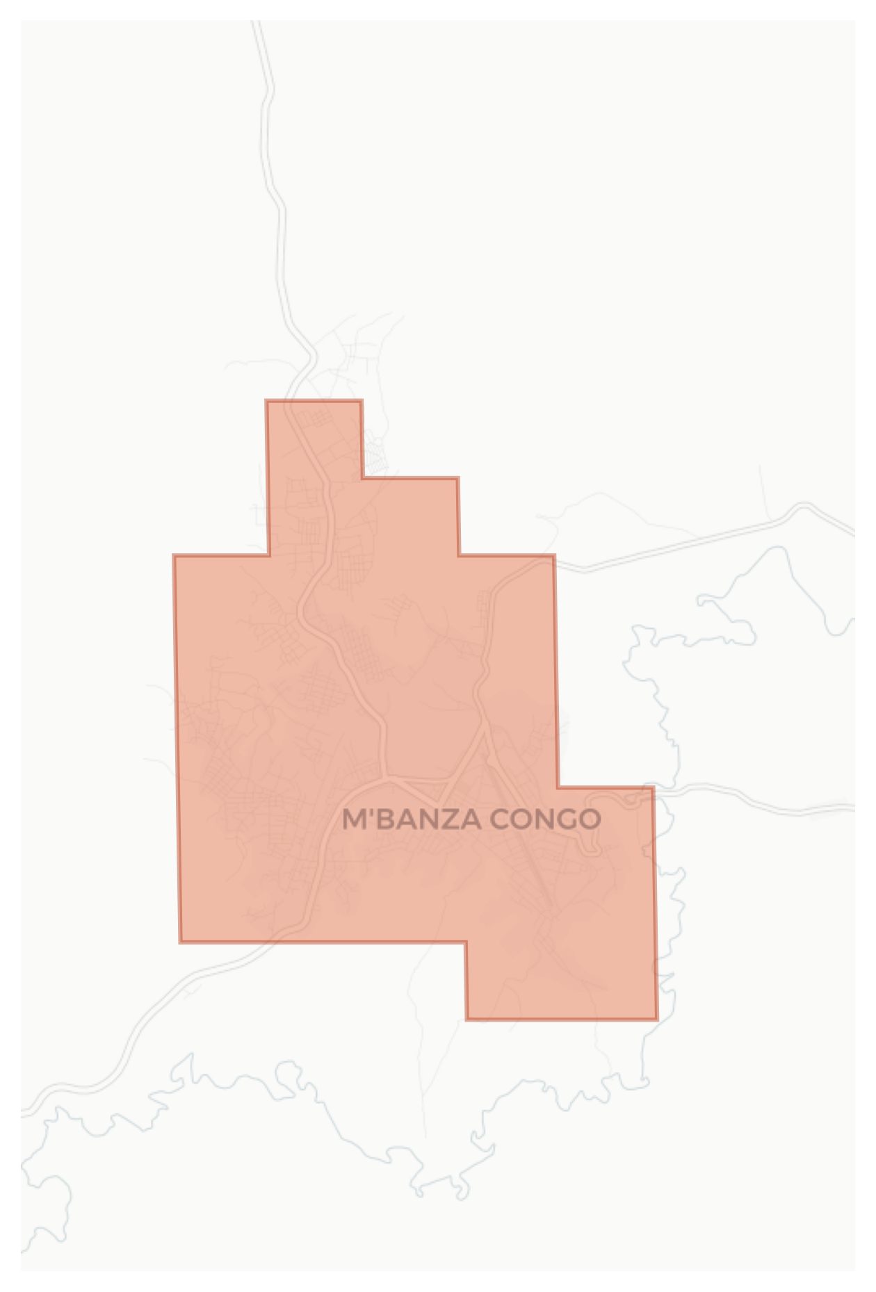 M'banza Congo geographic map