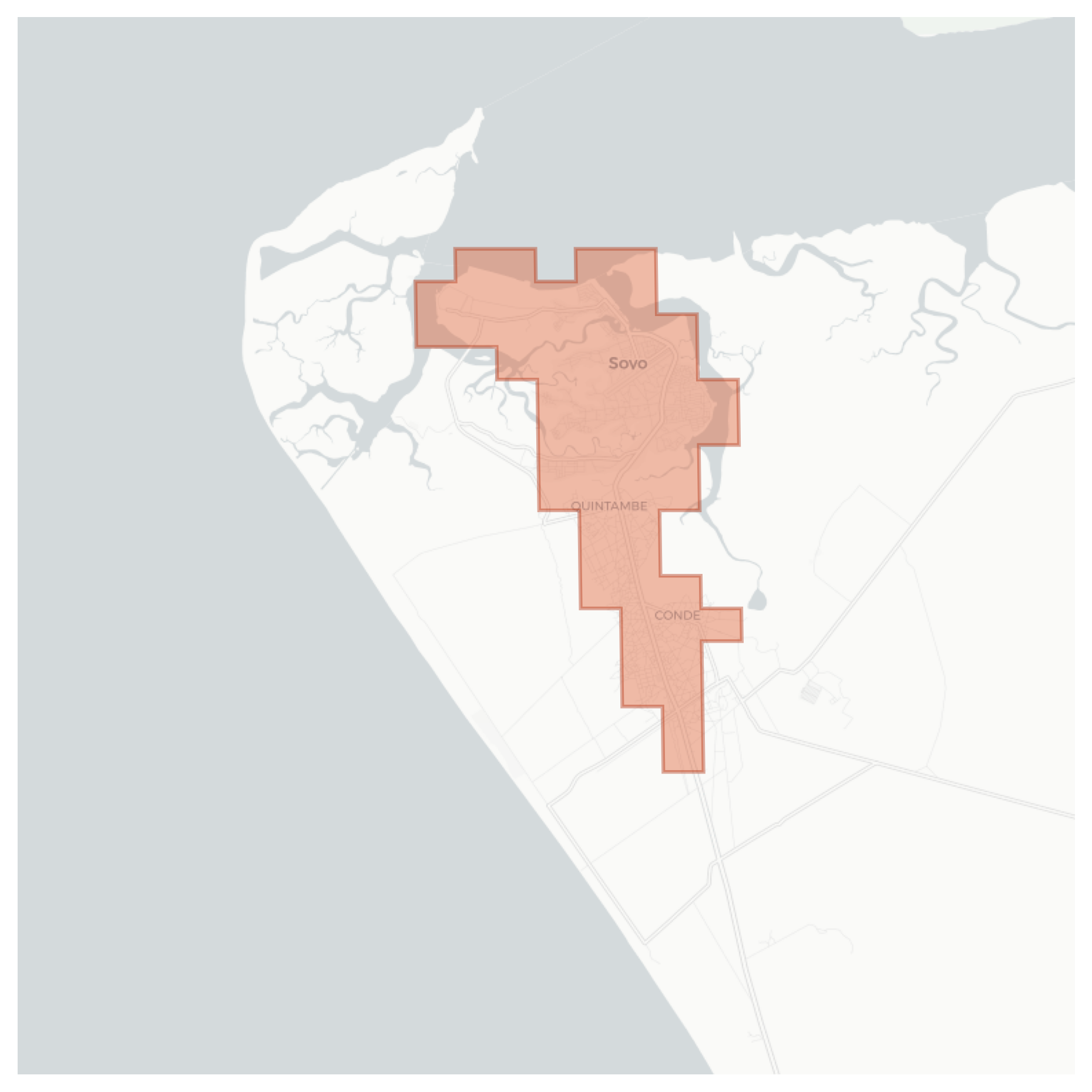 Soyo geographic map