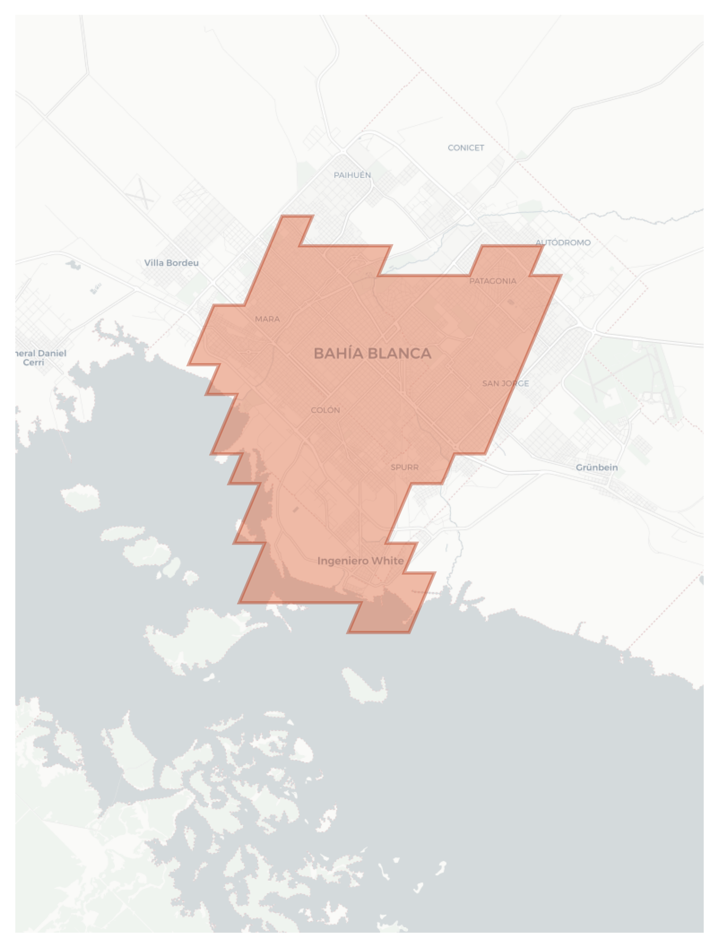 Bahía Blanca geographic map