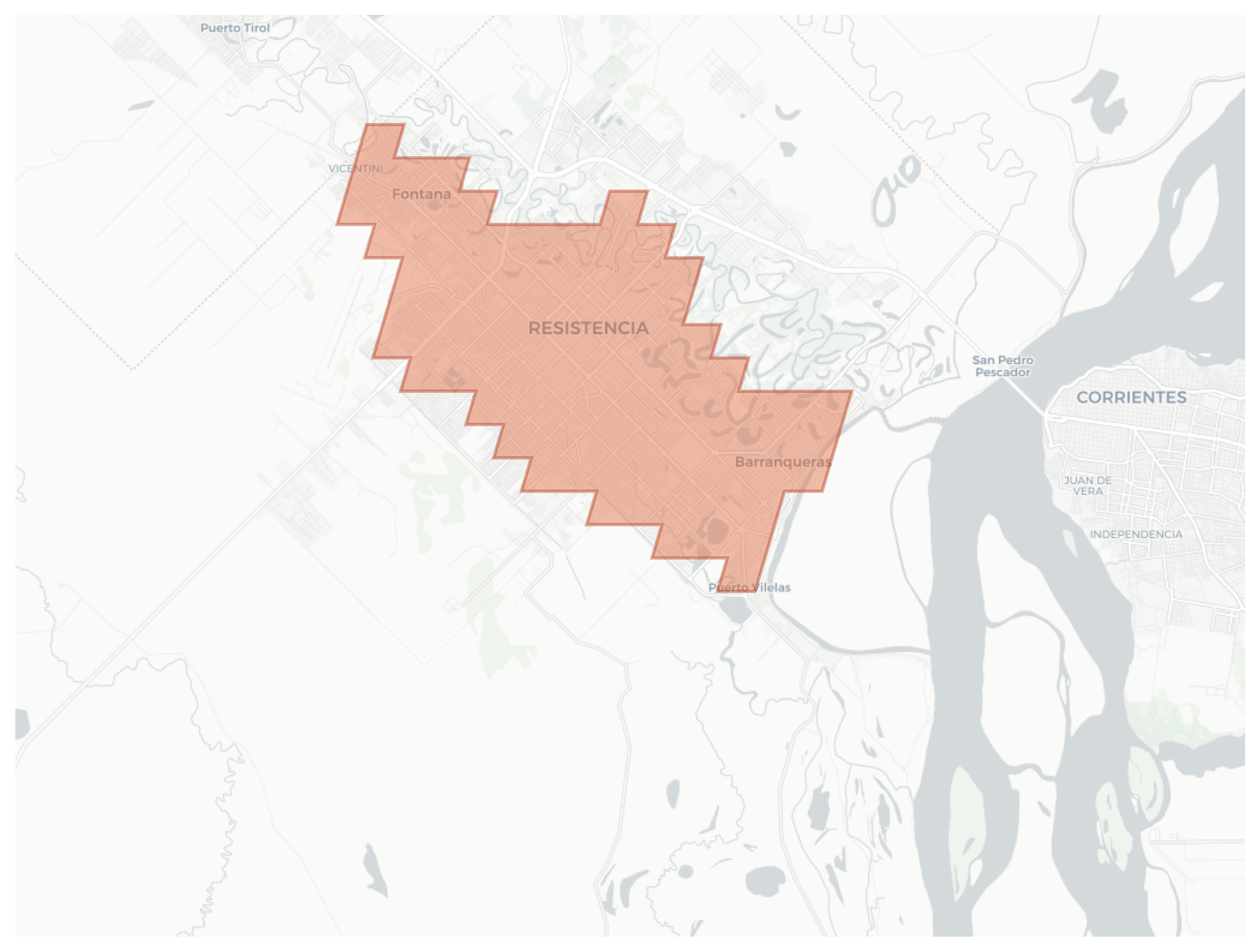 Resistencia geographic map
