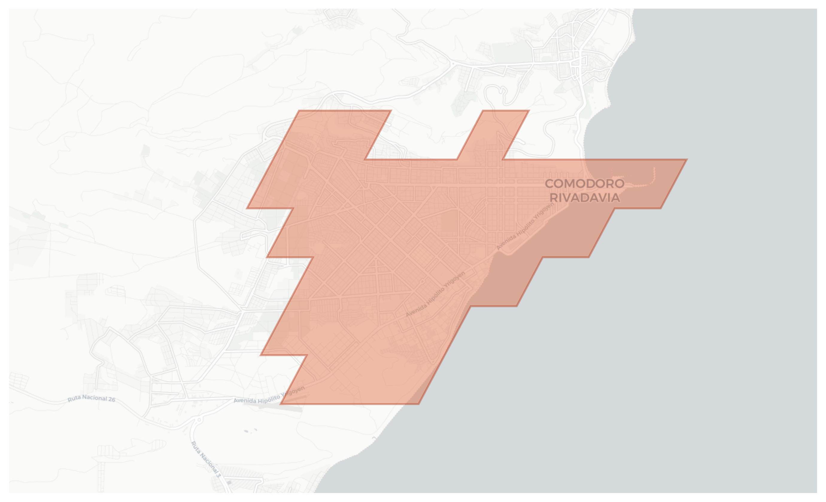 Comodoro Rivadavia geographic map