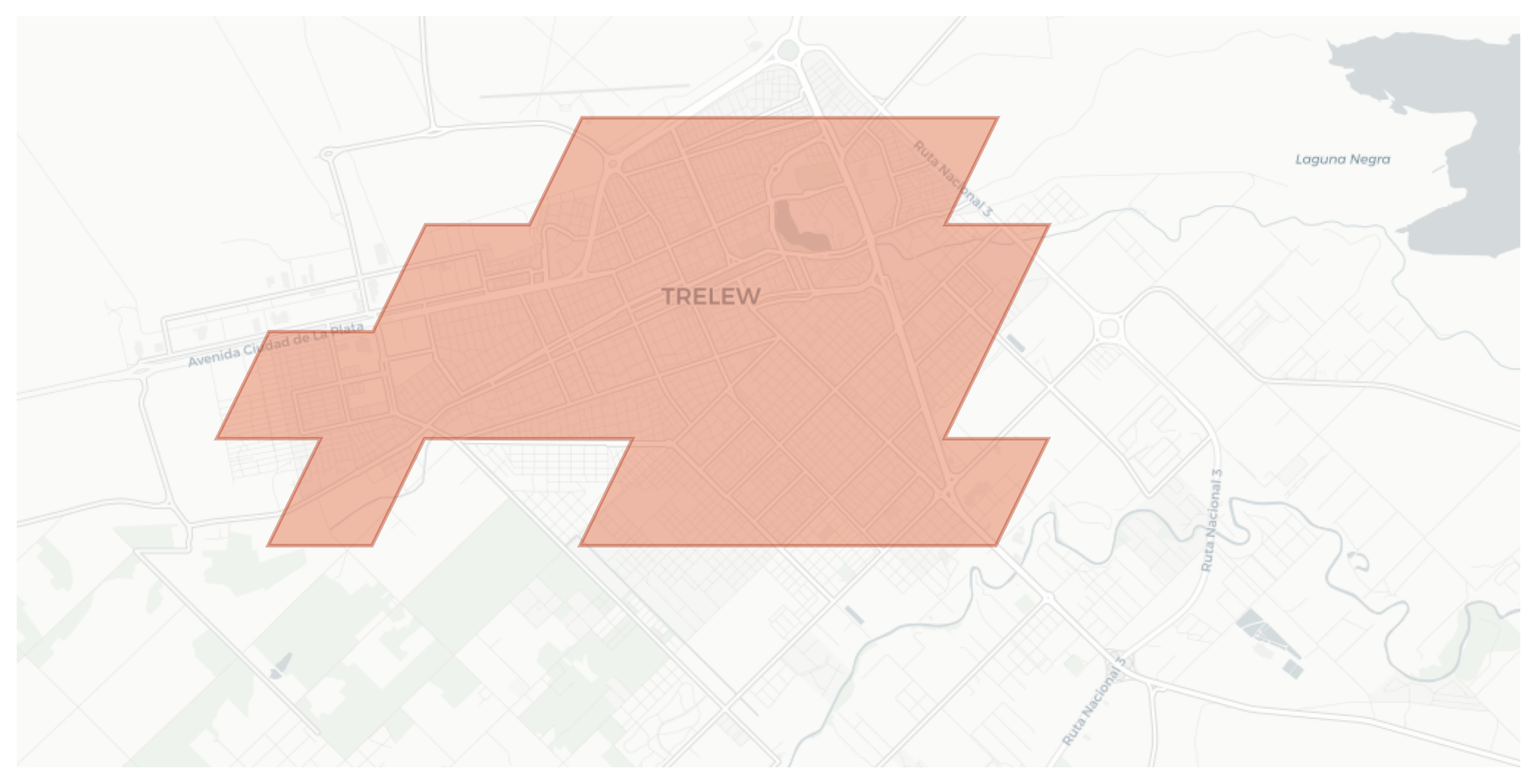 Trelew geographic map