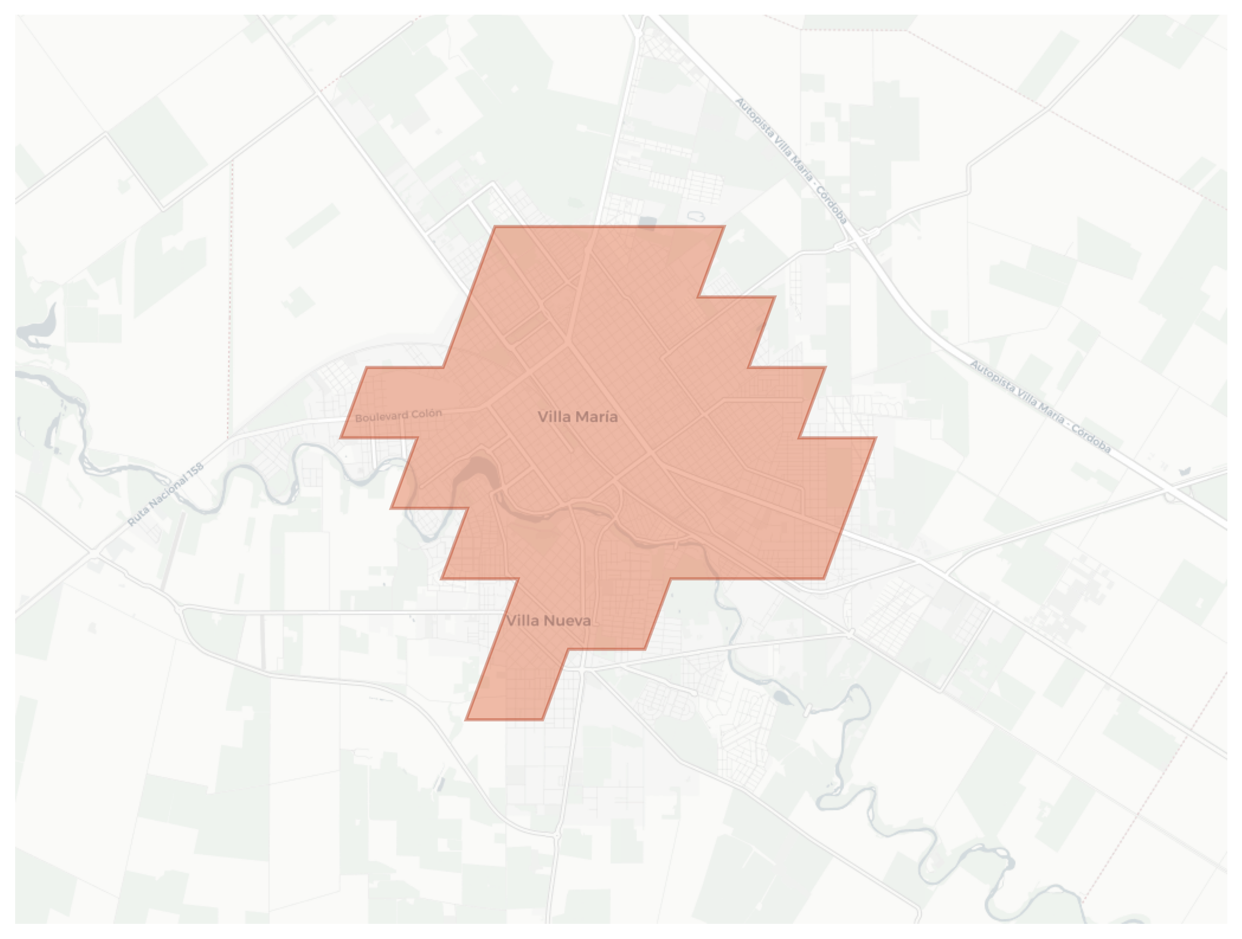 Villa María geographic map